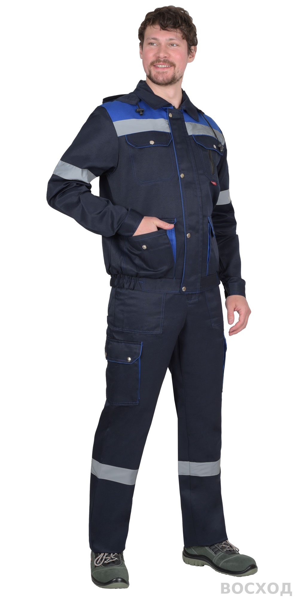 Костюм СИРИУС-ТИТАН куртка, п/к с васильковым и СОП