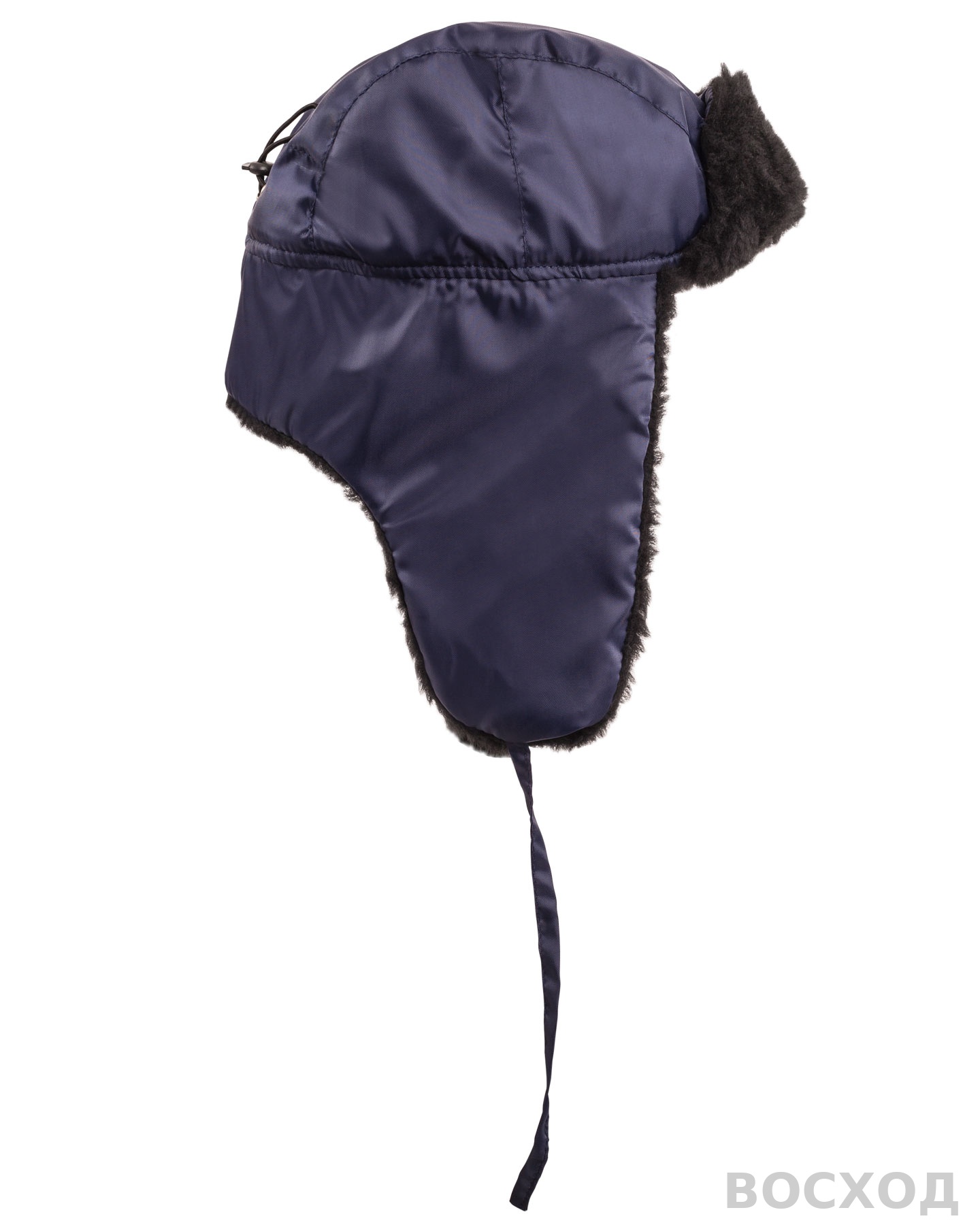 Шапка-ушанка СИРИУС-ЛЮКС синяя (тк. Оксфорд)