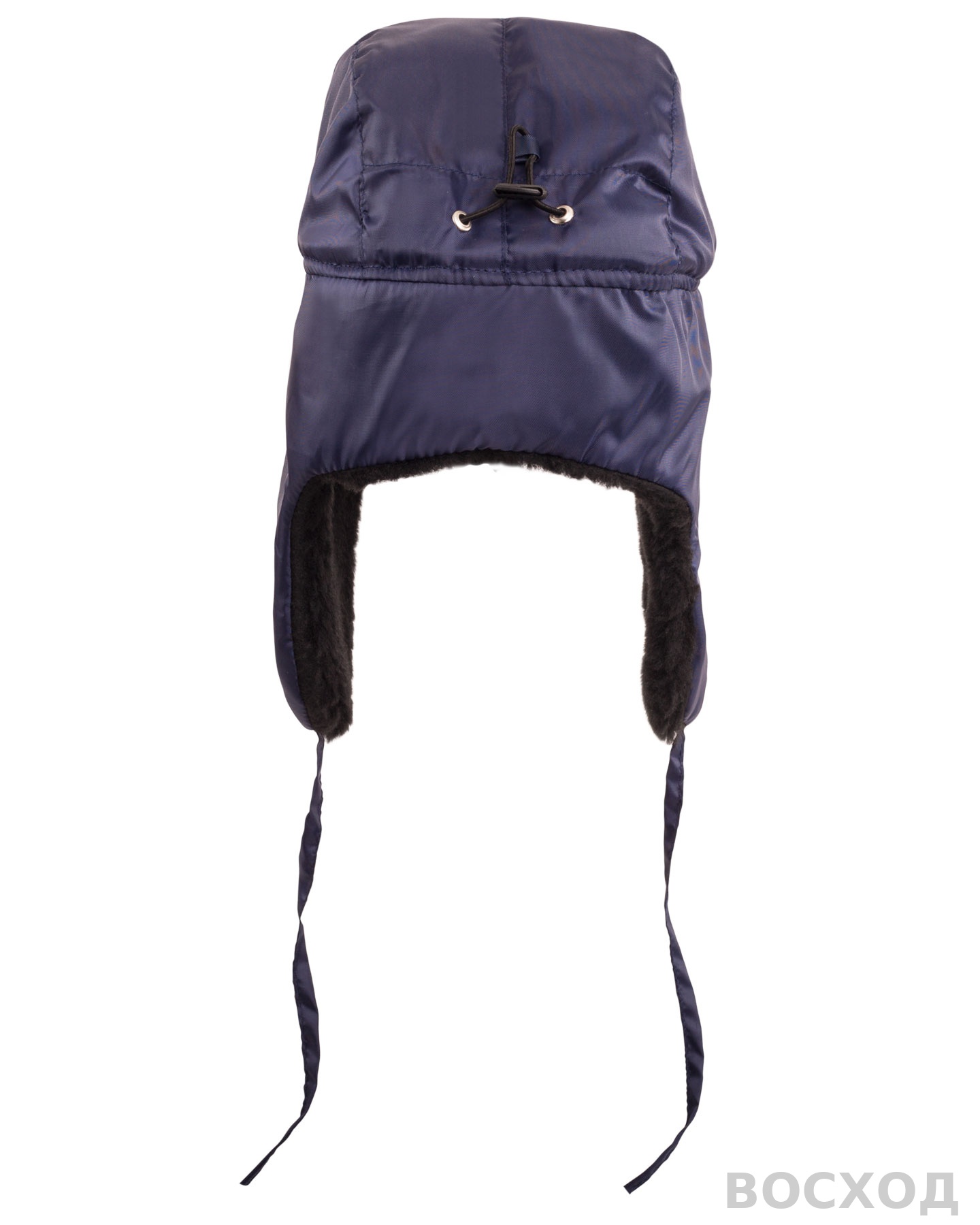 Шапка-ушанка СИРИУС-ЛЮКС синяя (тк. Оксфорд)