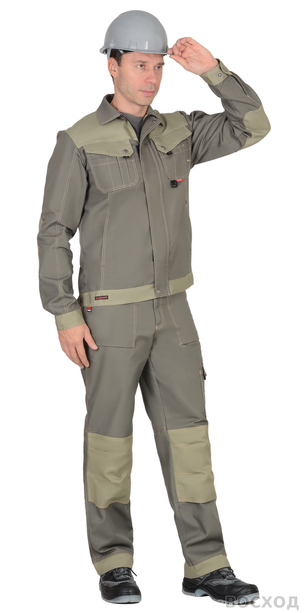 Куртка СИРИУС-ВЕСТ-ВОРК т. со св.оливковым пл. 275 г/кв.м