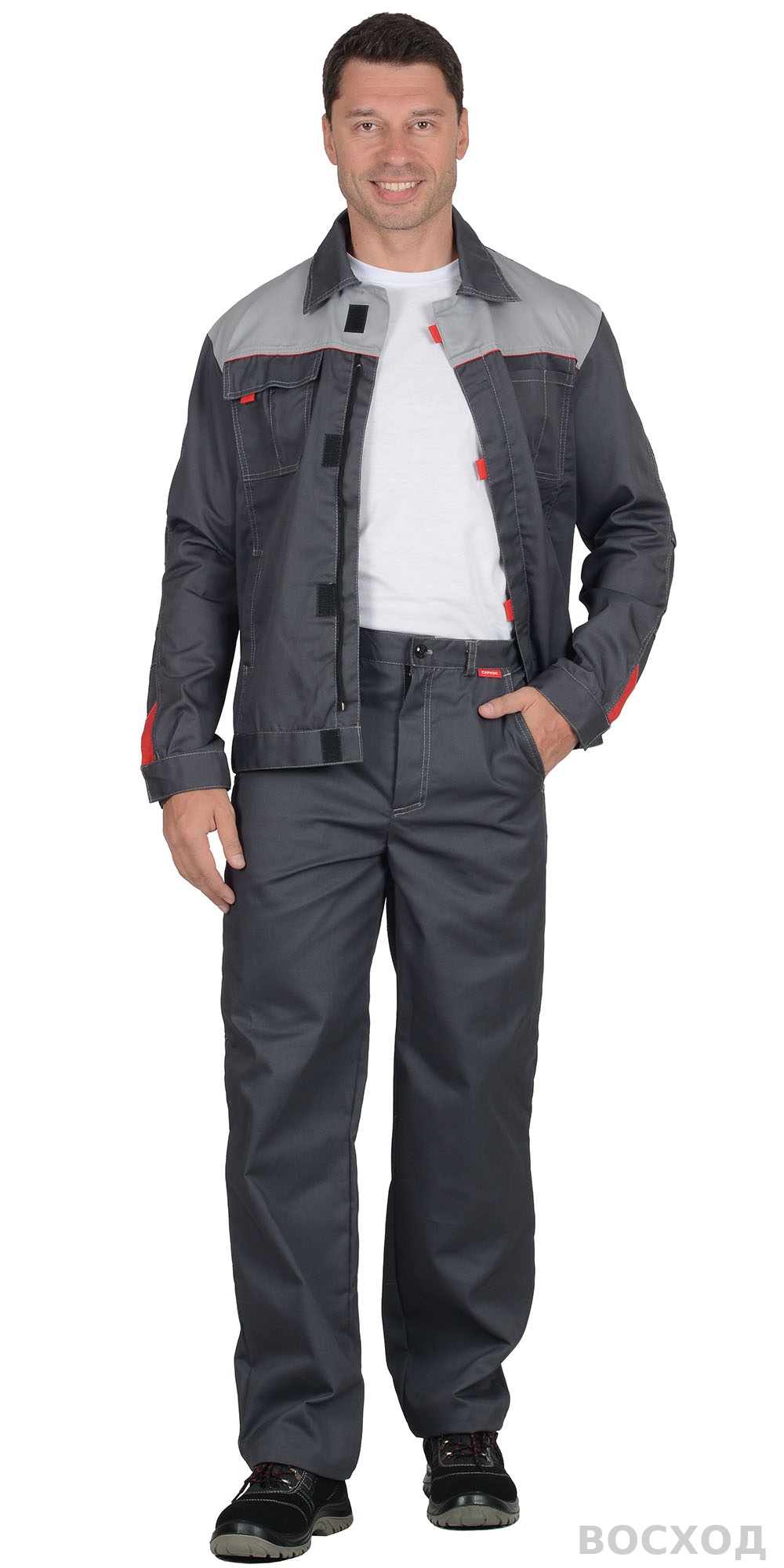 Костюм СИРИУС-ФАВОРИТ куртка, брюки т. со св.серым