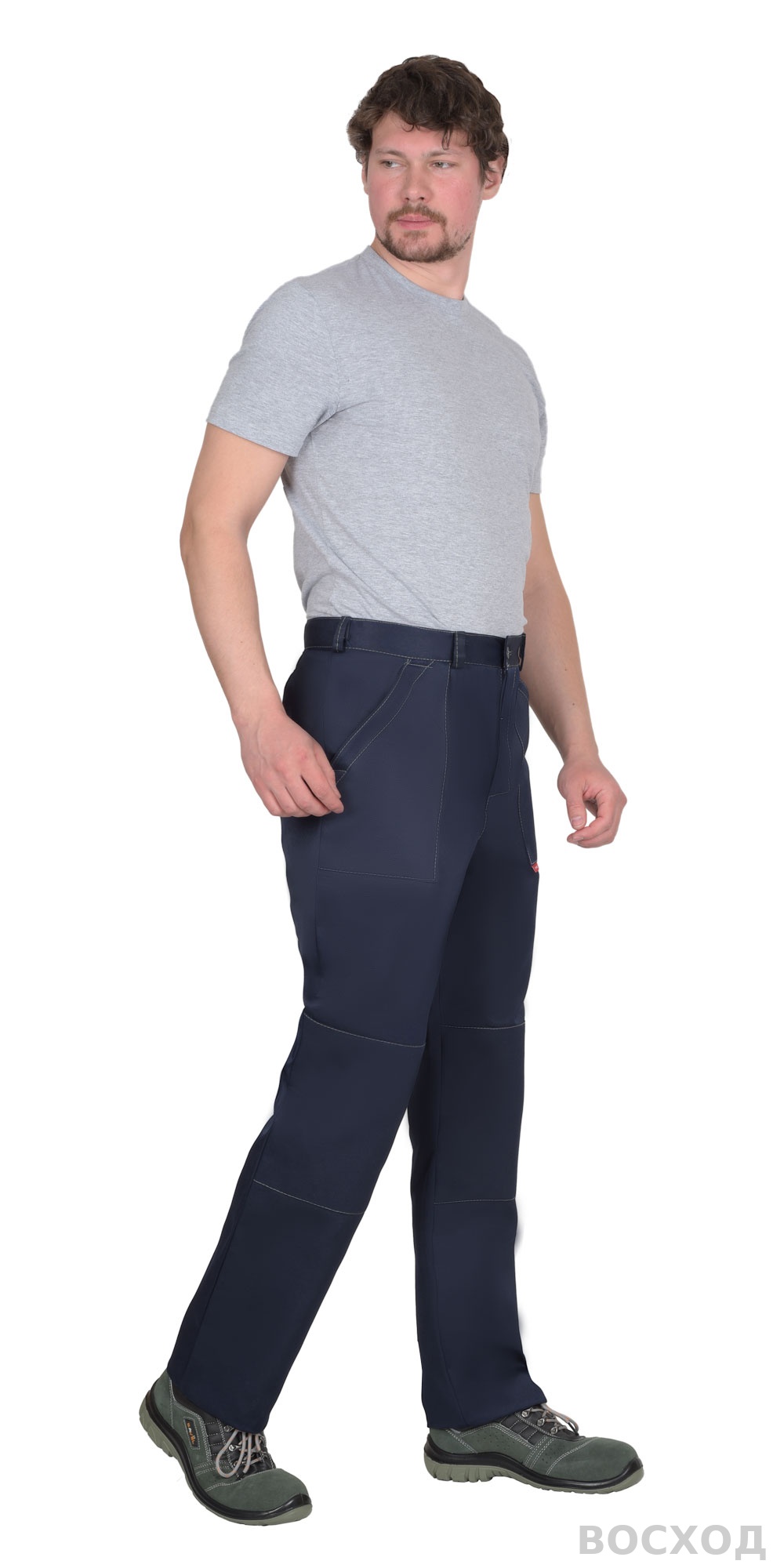 Костюм СИРИУС-СТАНДАРТ куртка, брюки т. с васильковым СОП 50 мм