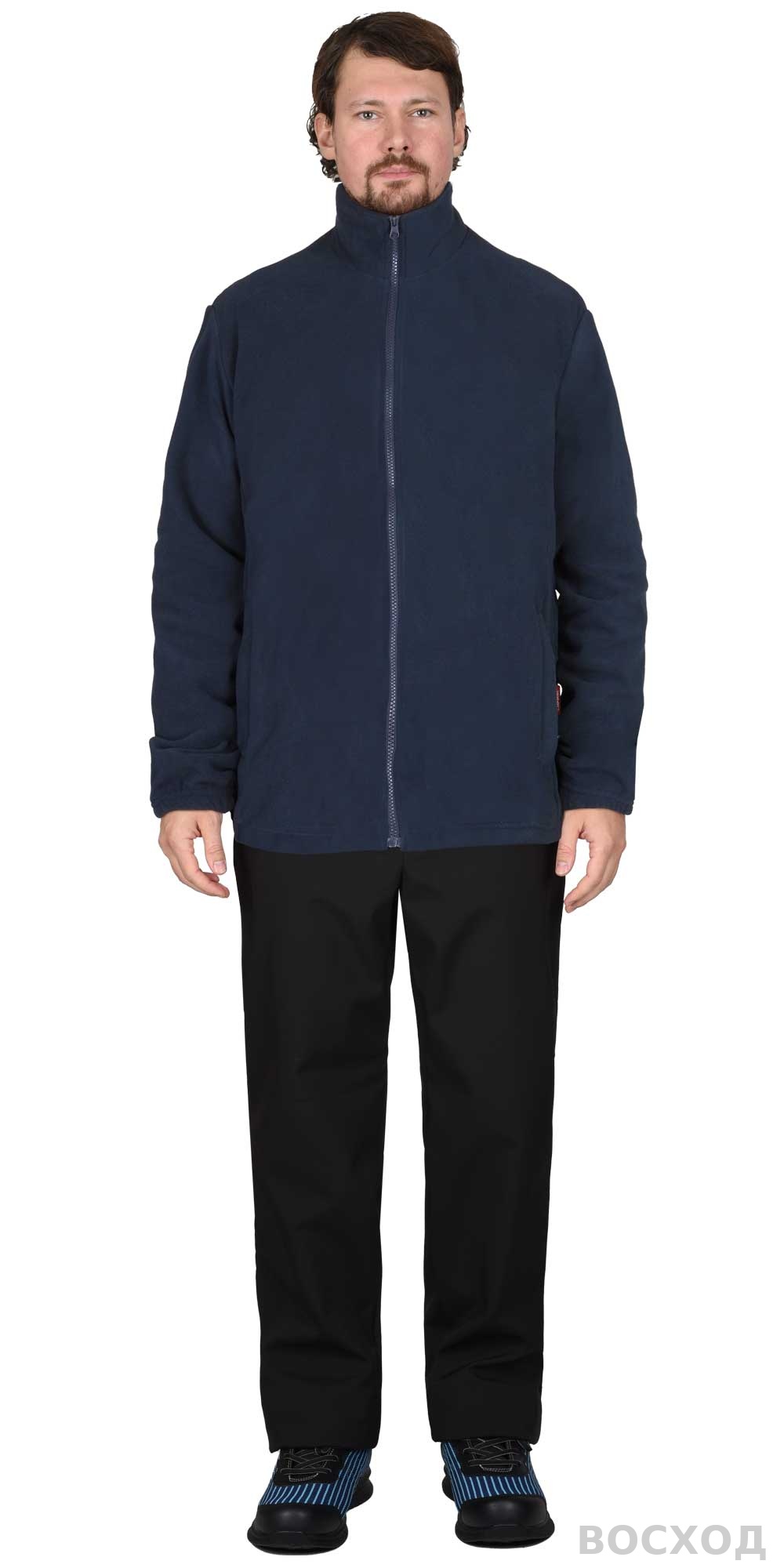 Куртка флисовая темно-синяя