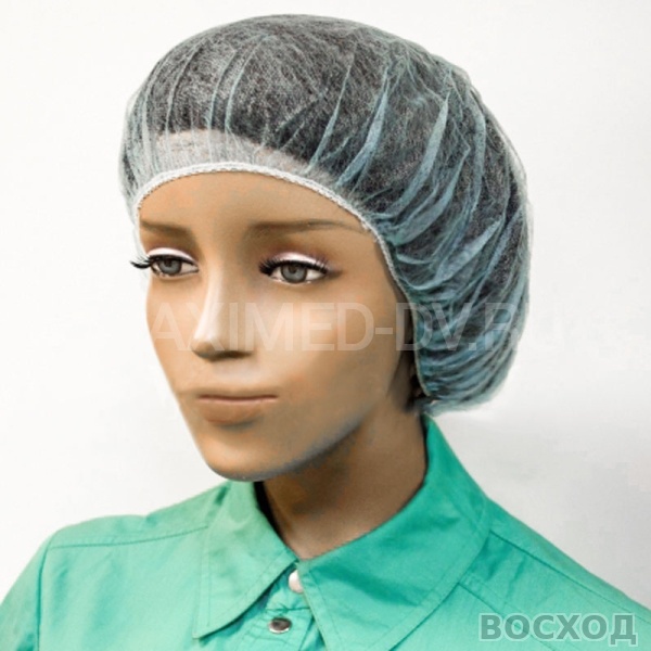 Шапочка клип-берет из неткан. мат. SMS(уп.100шт)