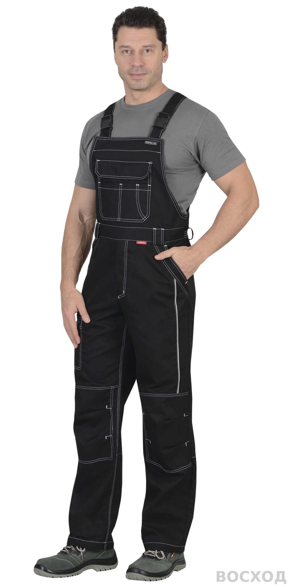 Полукомбинезон СИРИУС-ПРЕСТИЖ черный