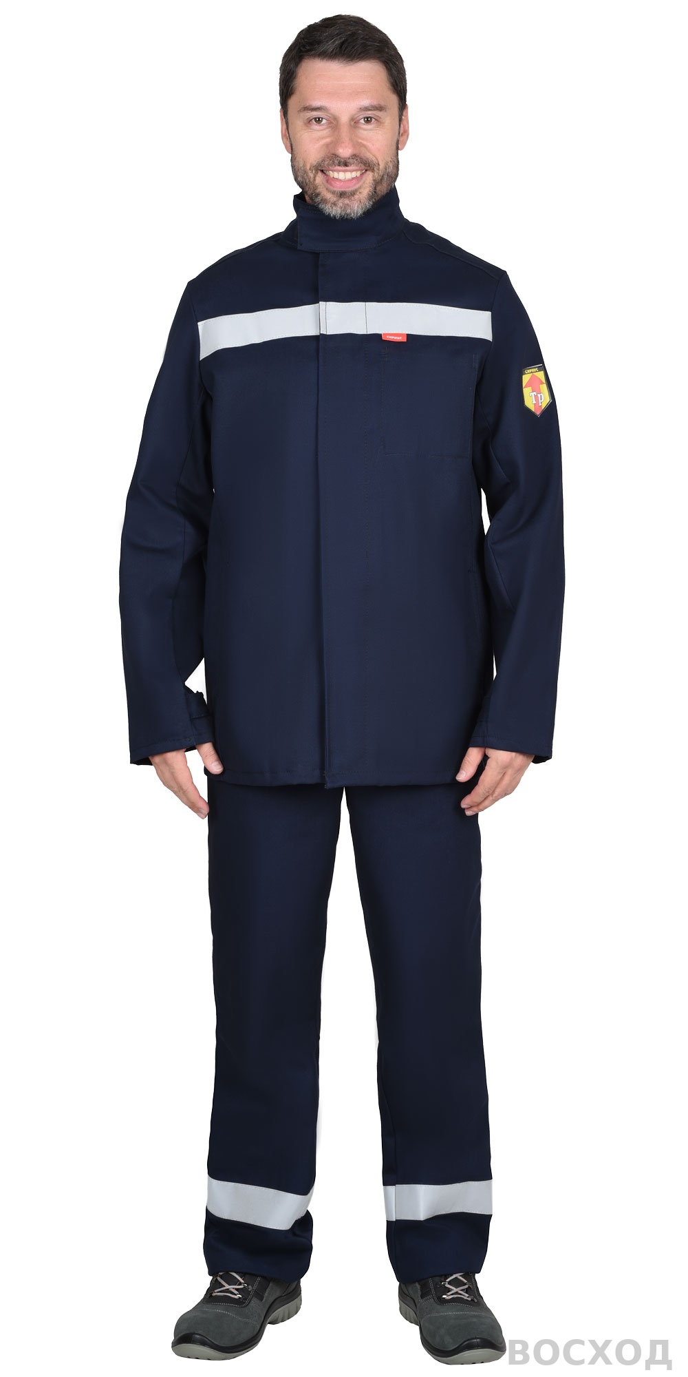 Костюм сварщика СИРИУС-ГЕРКУЛЕС летний: куртка, брюки темно- и СОП