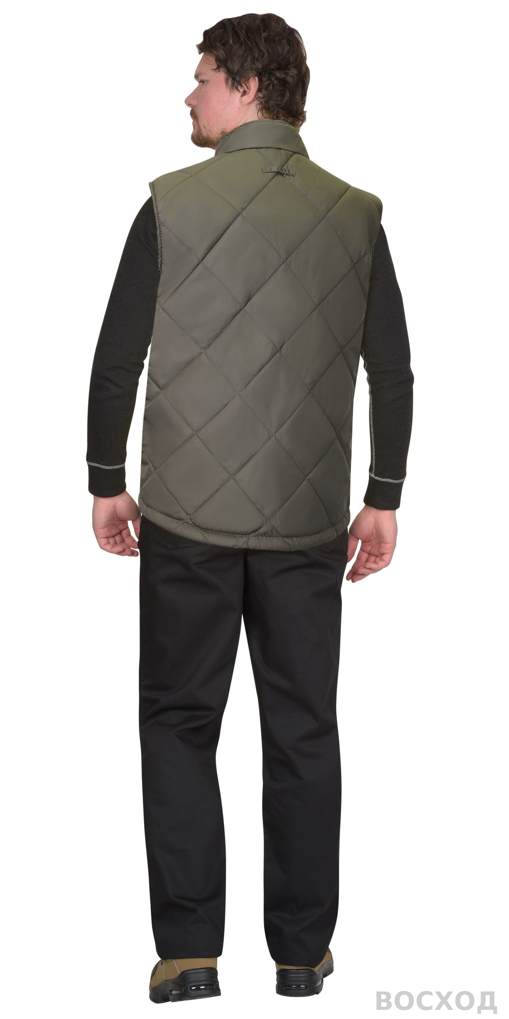 Жилет утепленный СИРИУС-ЕВРОПА двухсторонний с флисом хаки