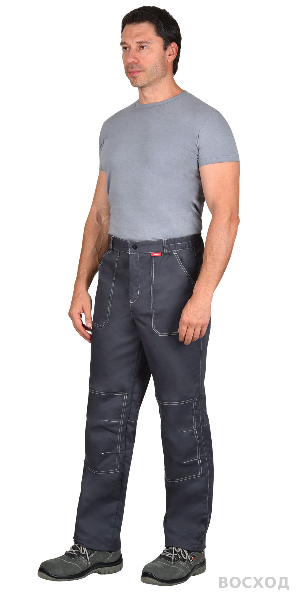 Брюки СИРИУС-ФАВОРИТ-ЛЮКС т. с серым