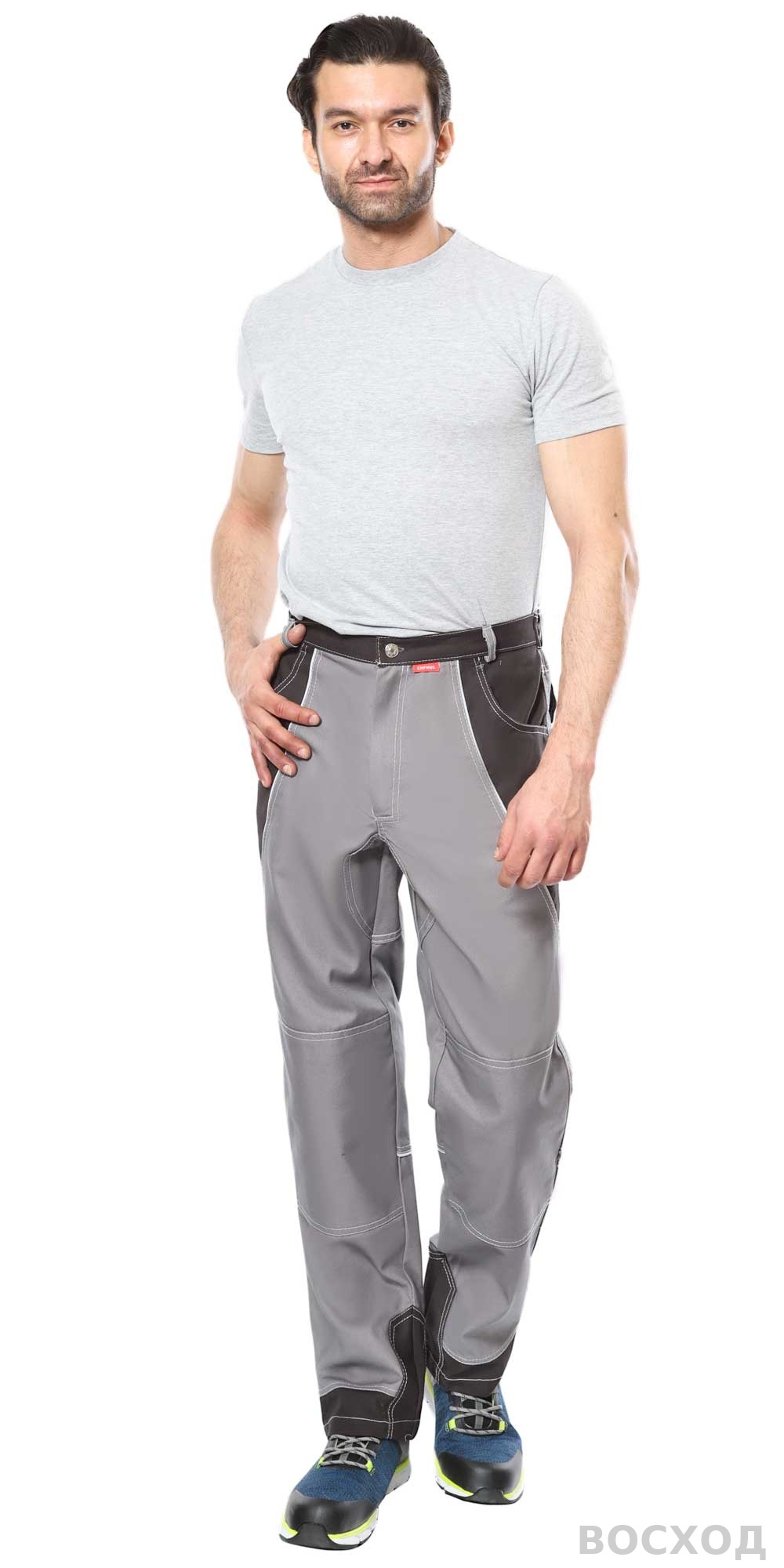 Костюм СИРИУС-ПЕКИН куртка кор., брюки с черным пл. 280 г/кв.м