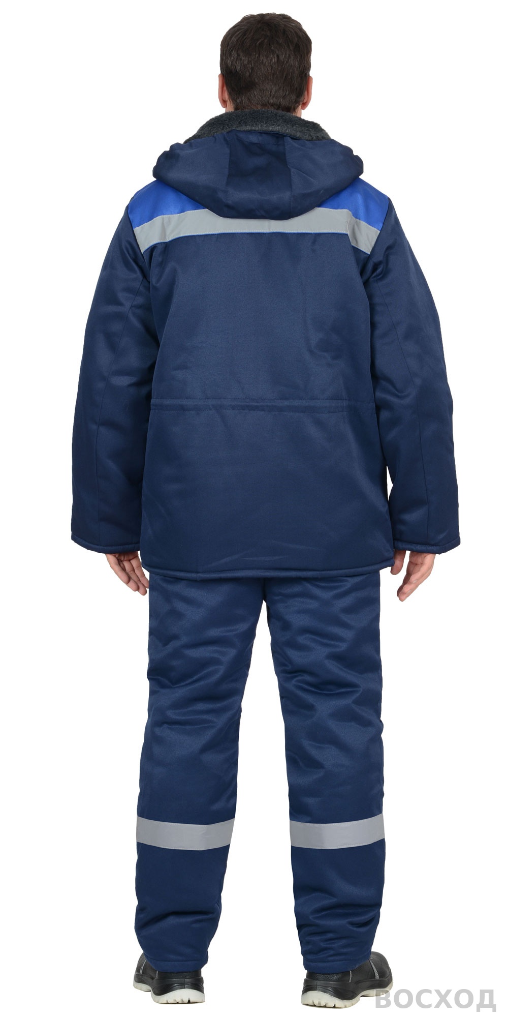 Костюм СИРИУС-БРИГАДИР куртка, полукомбинезон, с васильковым и СОП