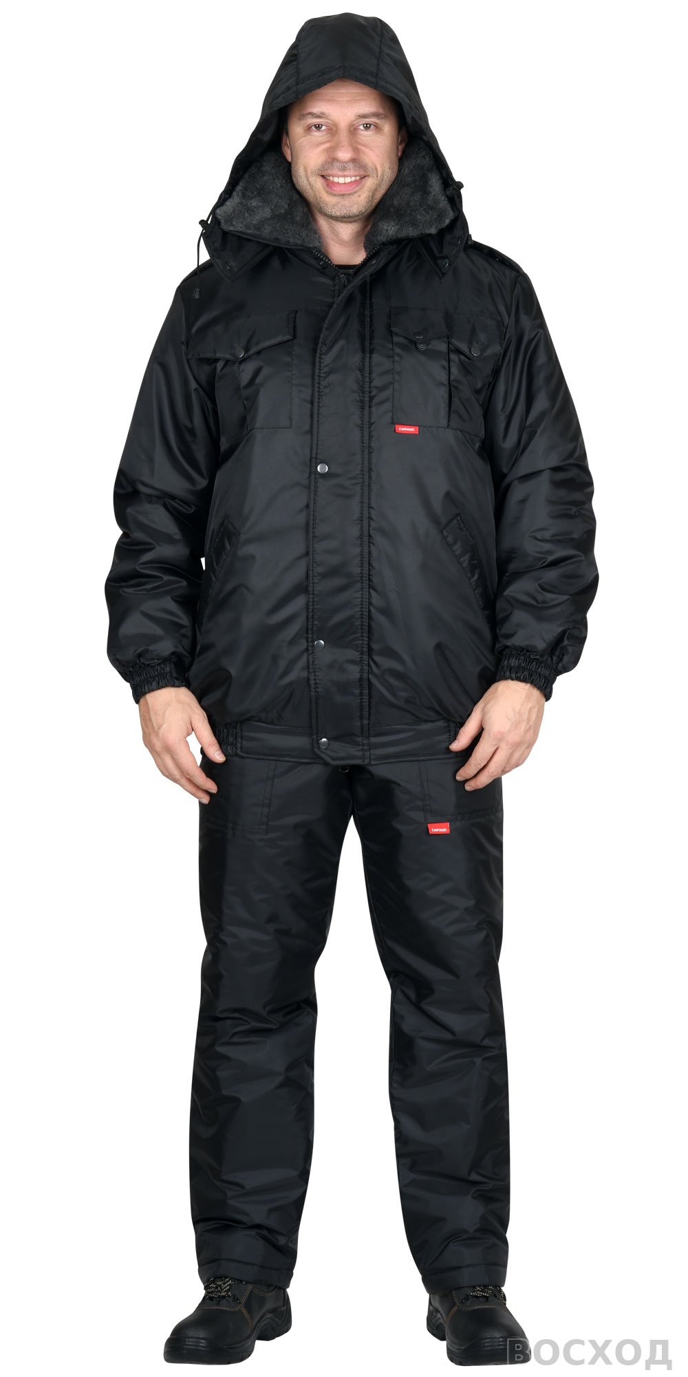 Костюм СИРИУС-ПОЛЮС куртка, брюки черный