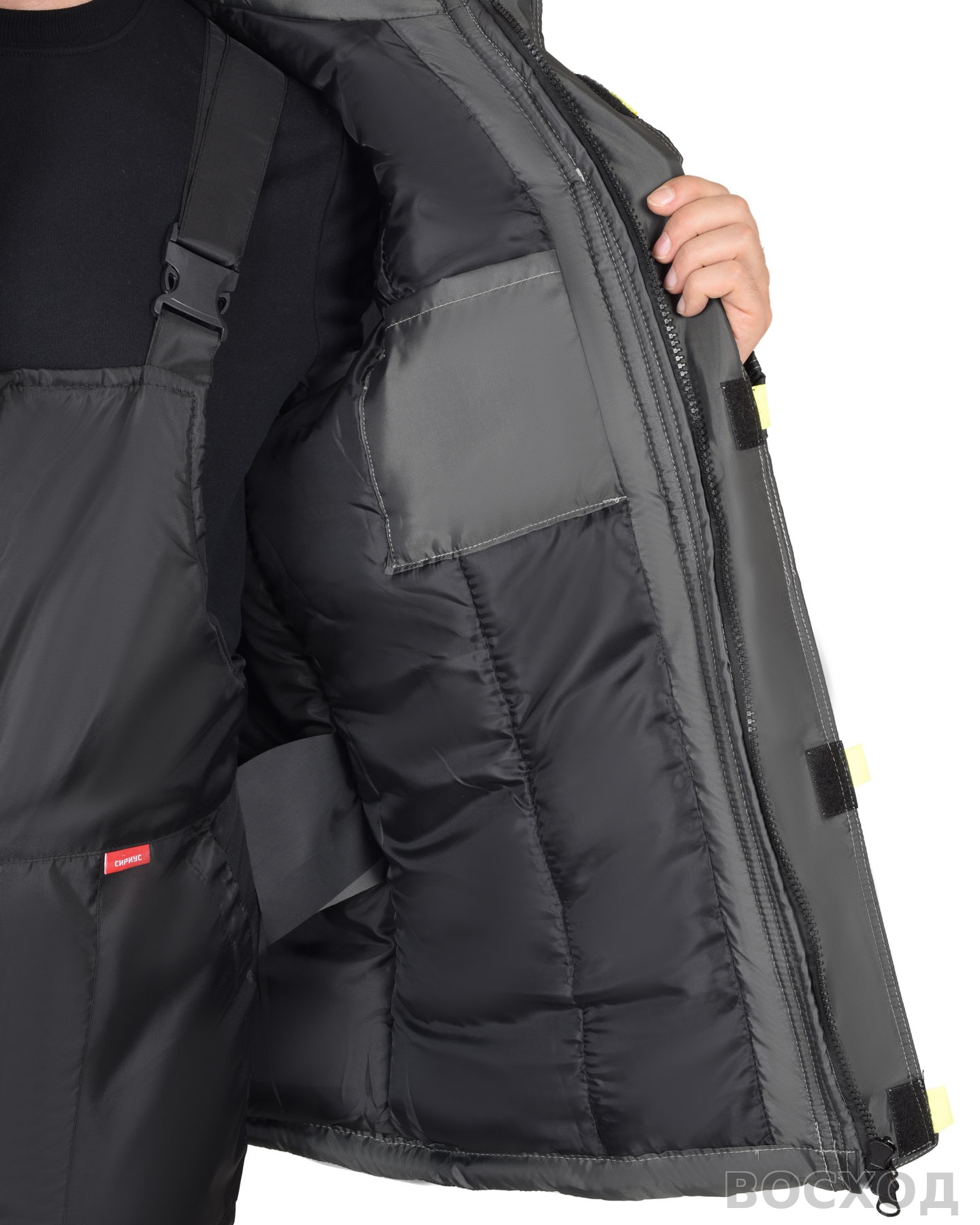 Костюм СИРИУС-ФАВОРИТ куртка, брюки, т. с серым