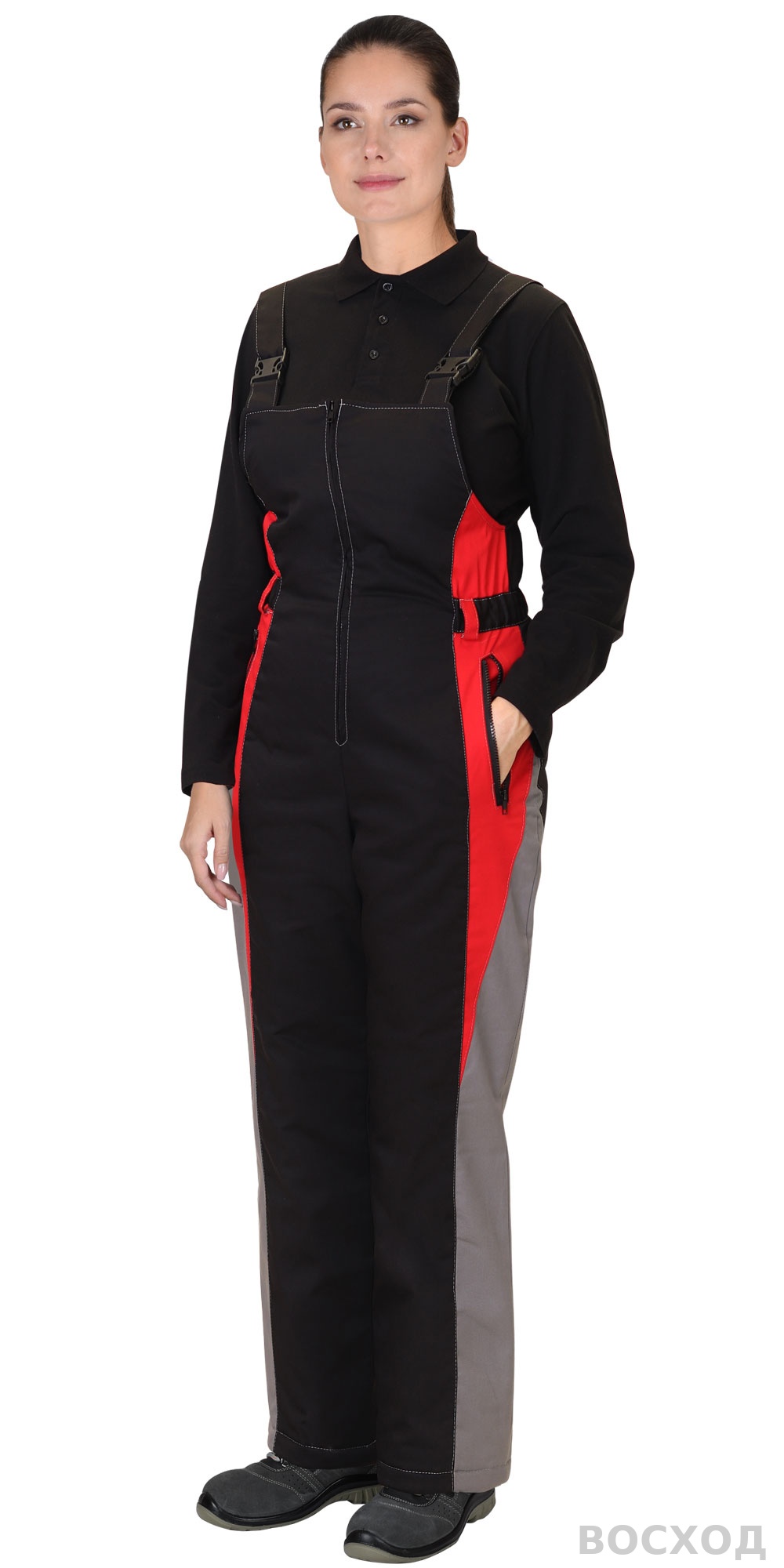 Костюм СИРИУС-СИБИРЯЧКА с черным и красным