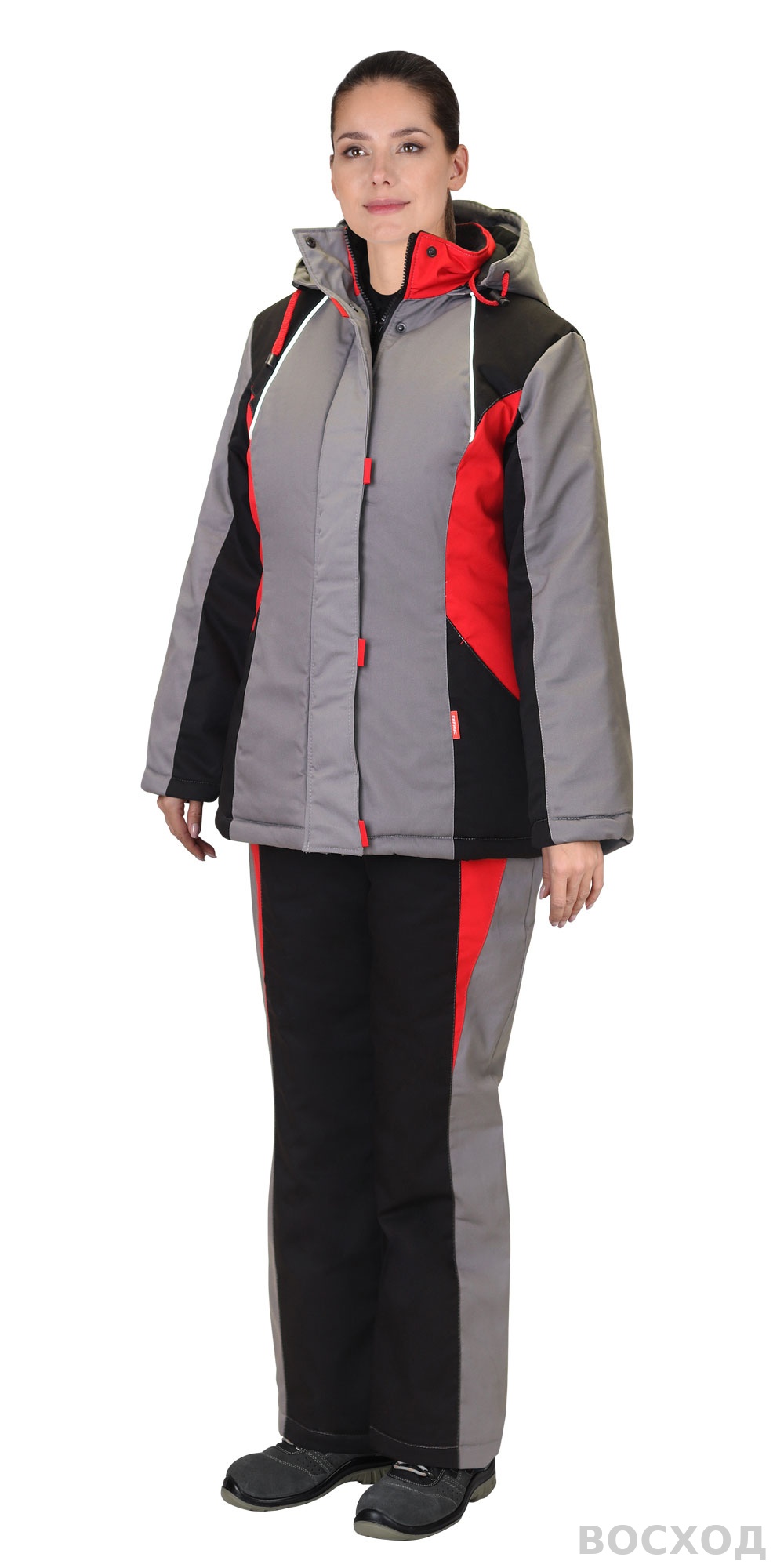 Костюм СИРИУС-СИБИРЯЧКА с черным и красным