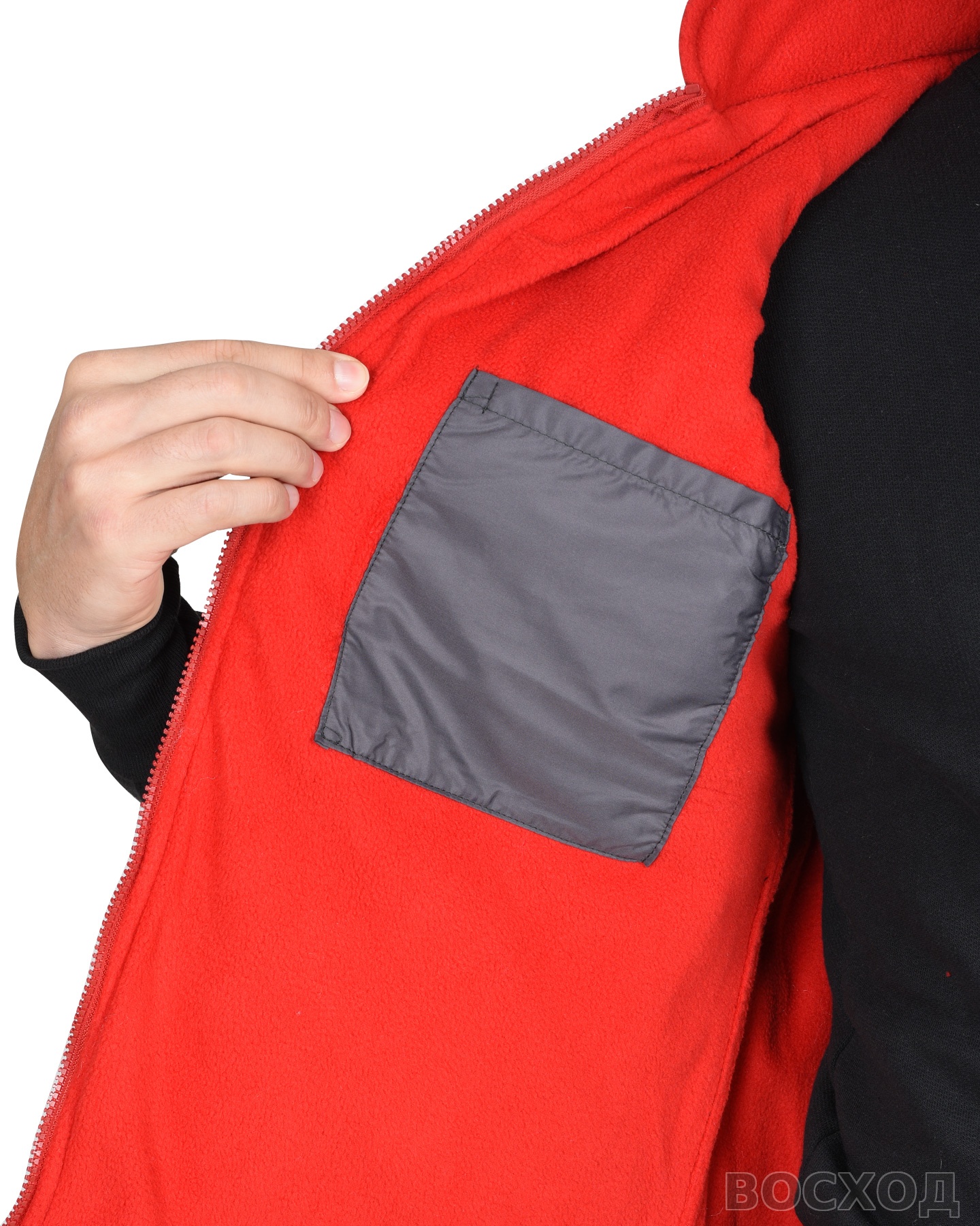 Жилет СИРИУС-ЕВРОПА удлиненный (на подкладке флис) т. (оттенок Баклажан)