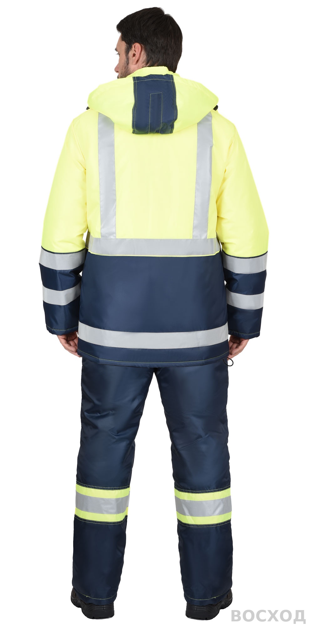 Куртка СИРИУС-ТЕРМИНАЛ синяя с лимонным и СОП