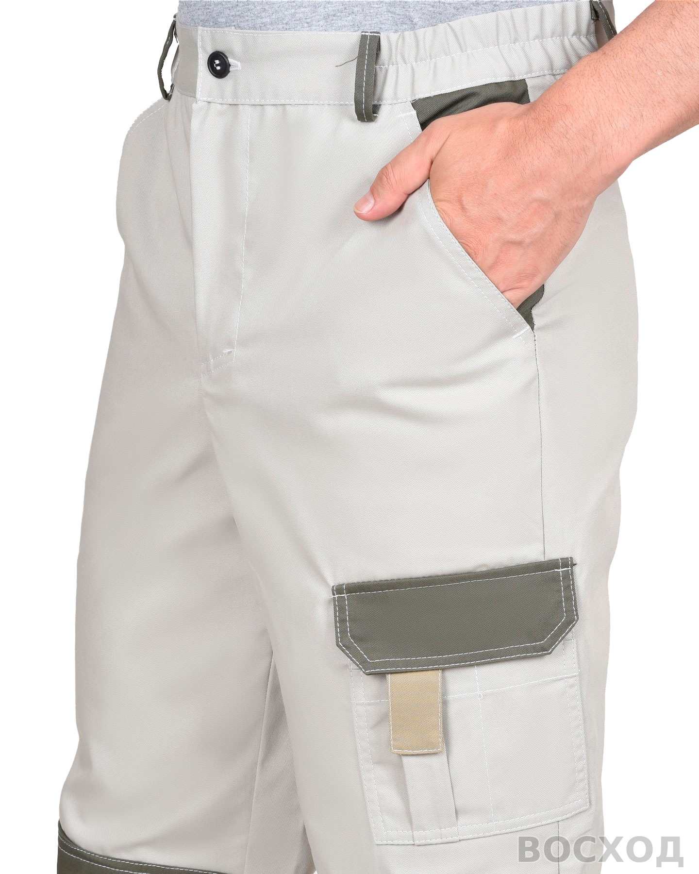 Брюки СИРИУС-КАСПИЙ с оливой и песочным и СОП