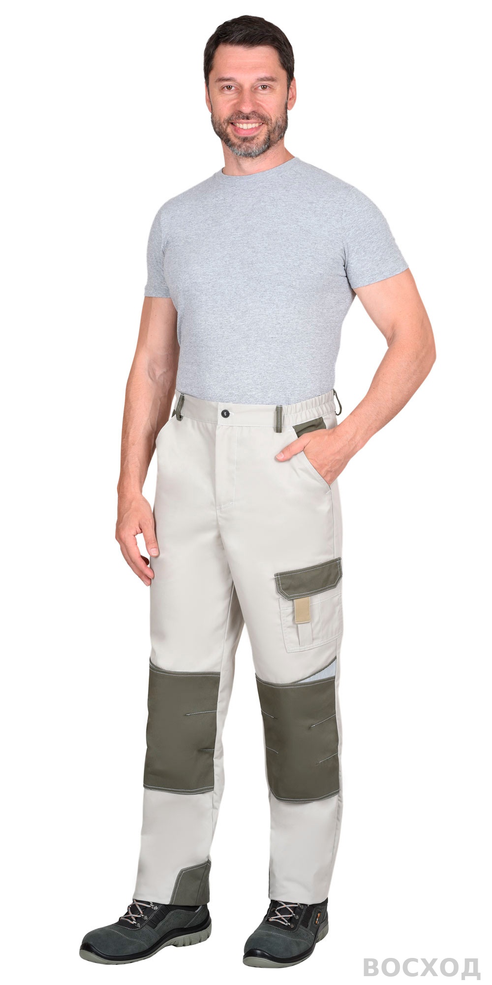 Брюки СИРИУС-КАСПИЙ с оливой и песочным и СОП