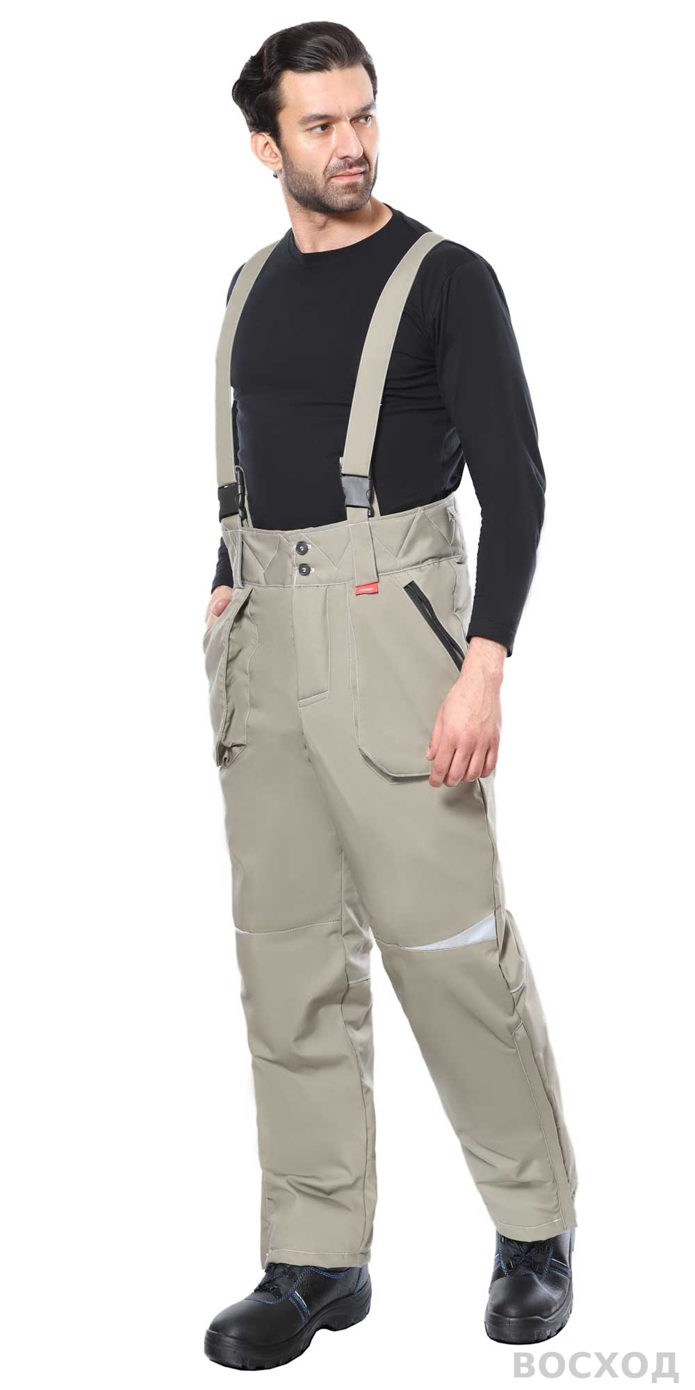 Костюм СИРИУС-ОЗОН куртка, брюки св. с т.оливковым