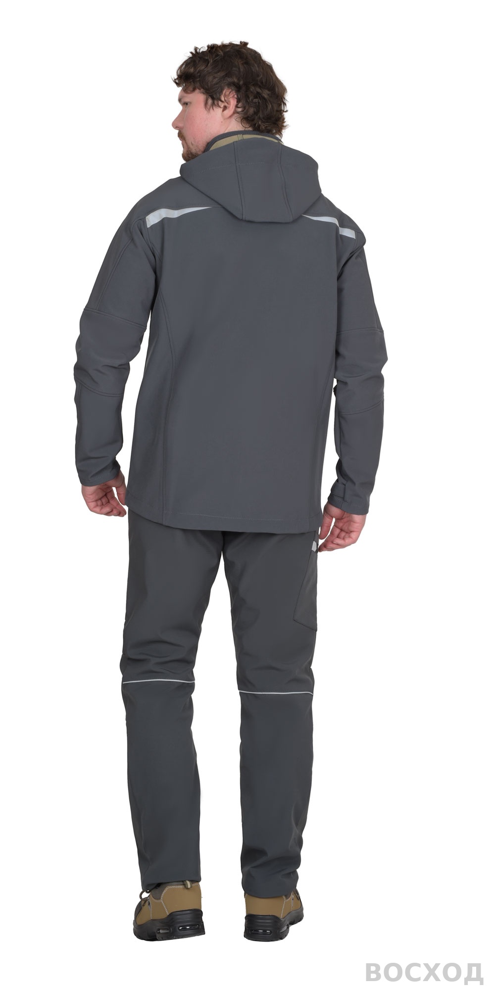 Куртка СИРИУС-СПЕЙС софтшелл т.серая