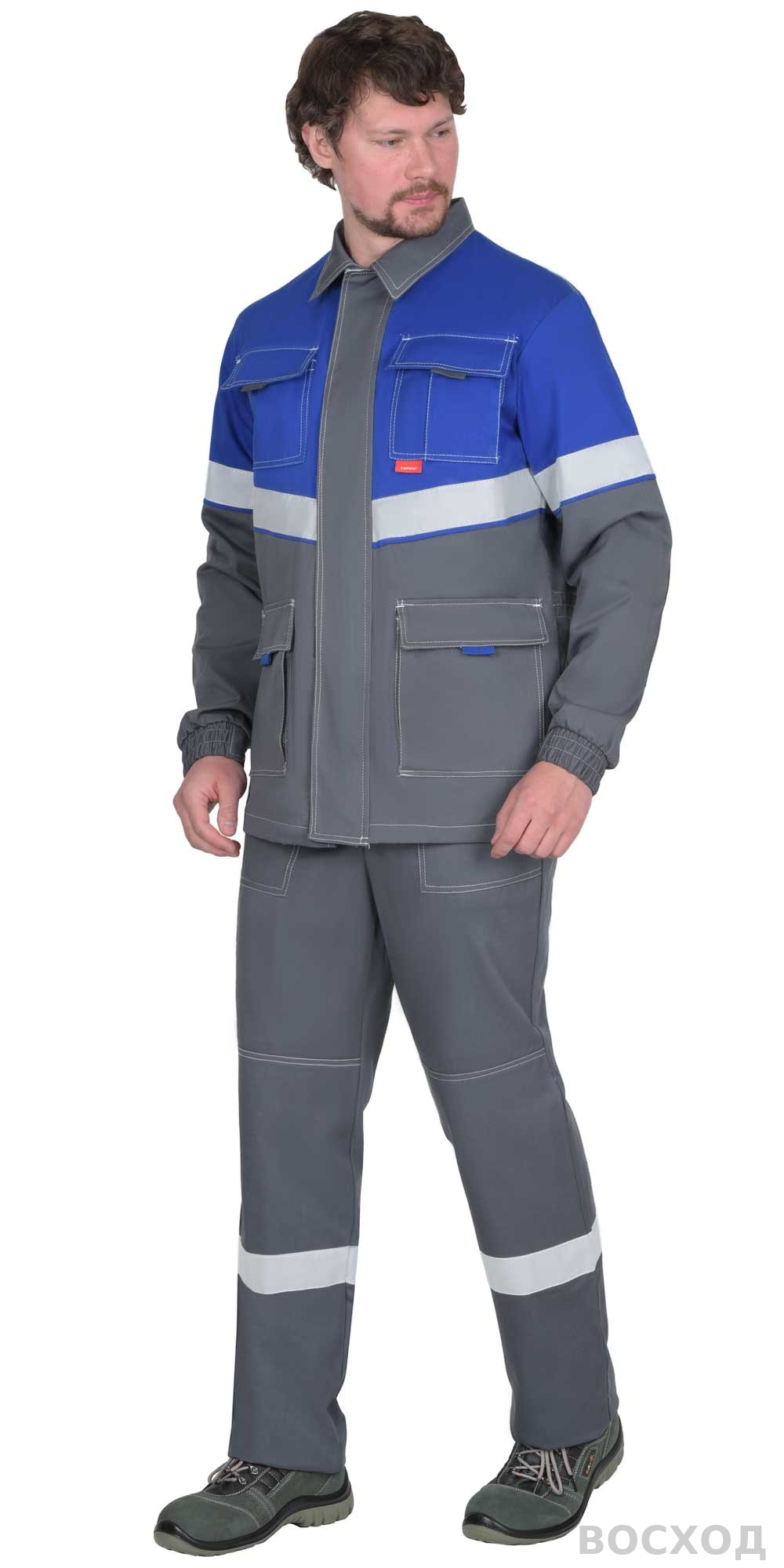 Костюм СИРИУС-САМОТЛОР-РОСС куртка, п/к с вас. 80% х/б 20% п/э антист. нить 250 г/кв.