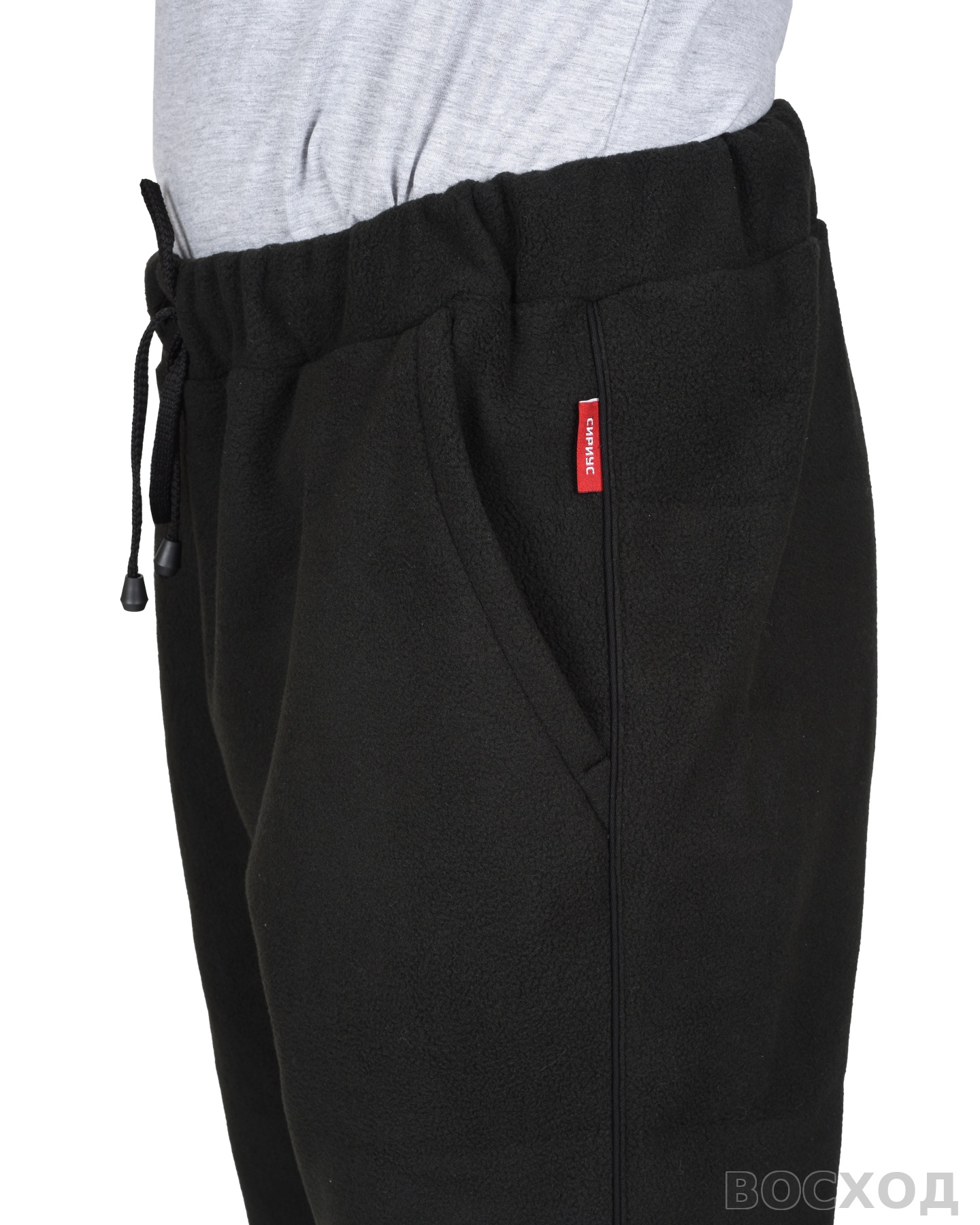 Брюки флисовые СИРИУС-КОМФОРТ черные