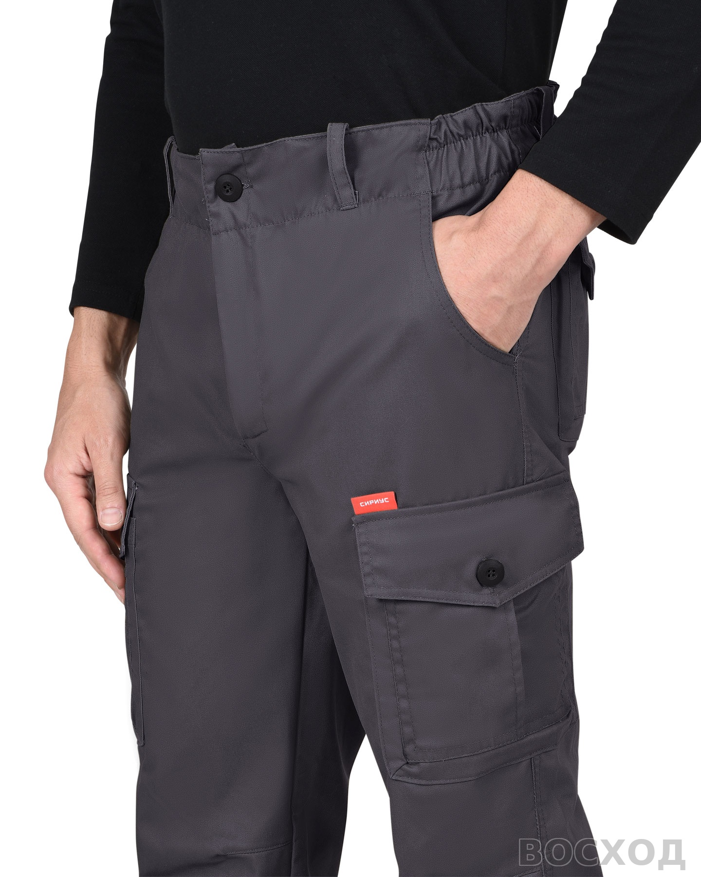 Брюки СИРИУС-ТАКТИК темно- тк. механический стрейч с ВО