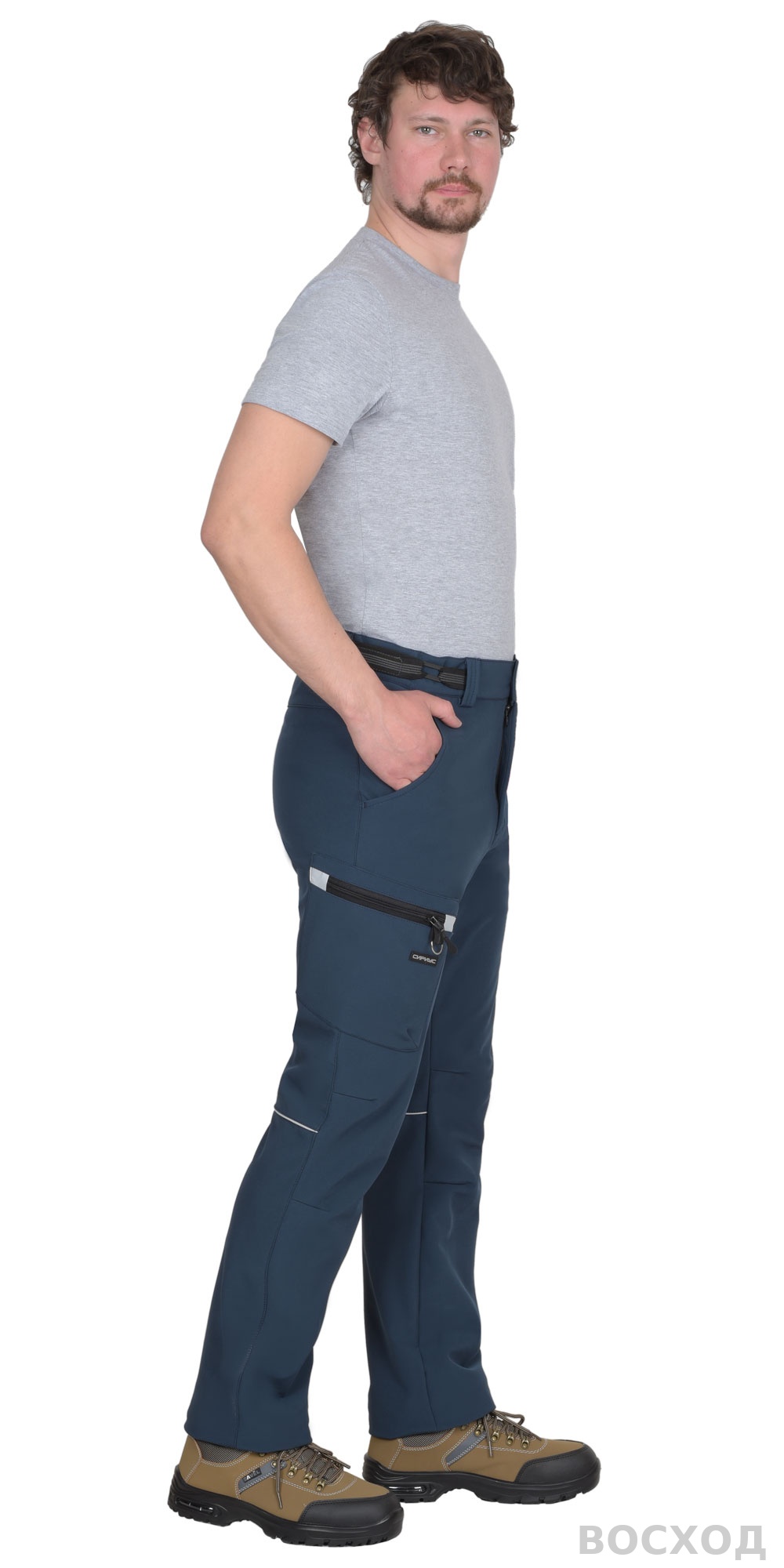 Брюки СИРИУС-СПЕЙС софтшелл синие