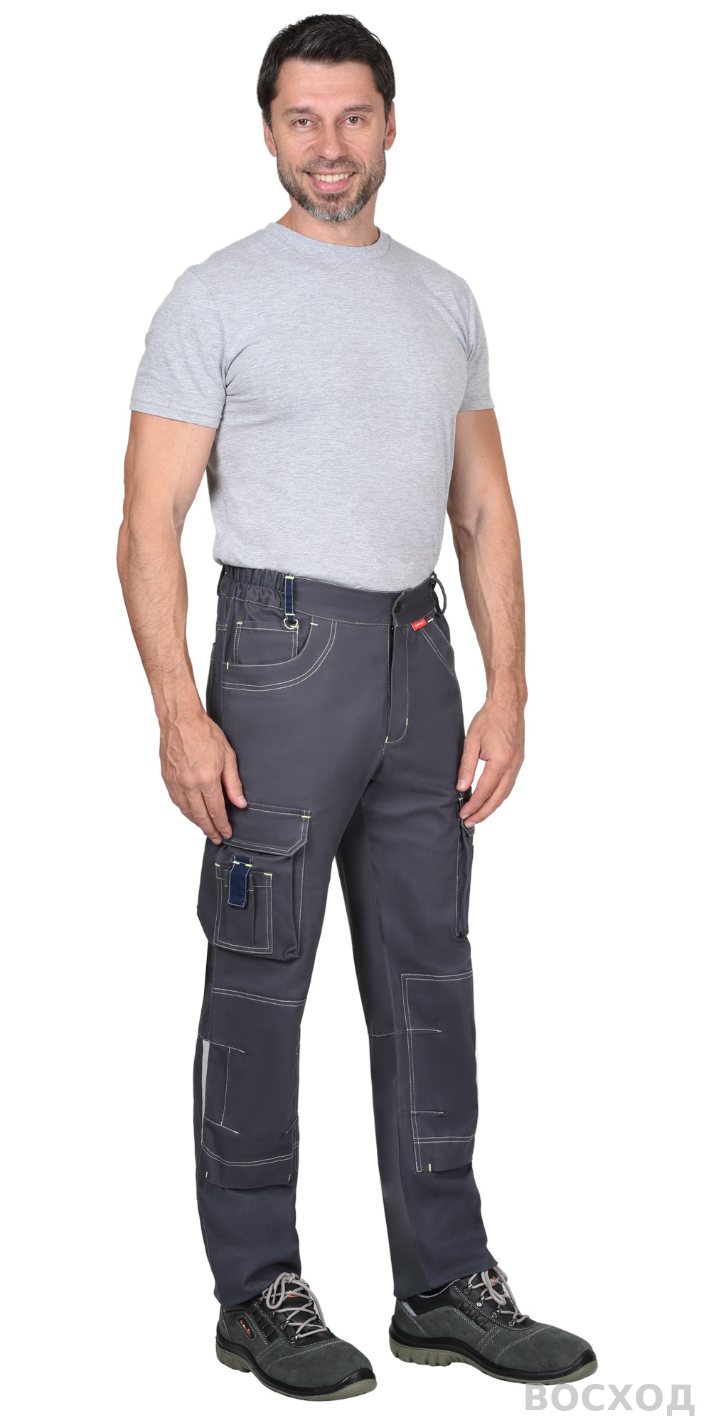 Костюм СИРИУС-ДЖЕТ куртка, брюки т- с синим тк. мех. стрейч с ВО