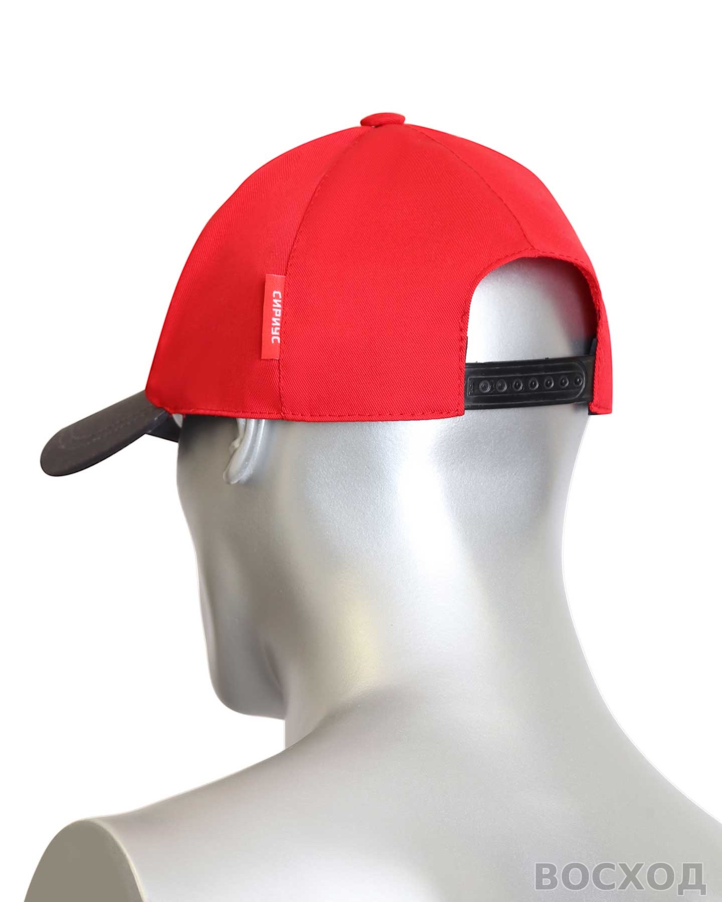 Кепка-бейсболка красная с т.серым