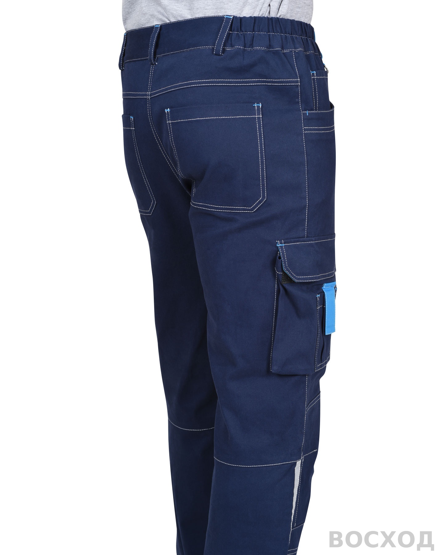 Костюм СИРИУС-ДЖЕТ куртка, брюки с голубым тк. мех. стрейч с ВО