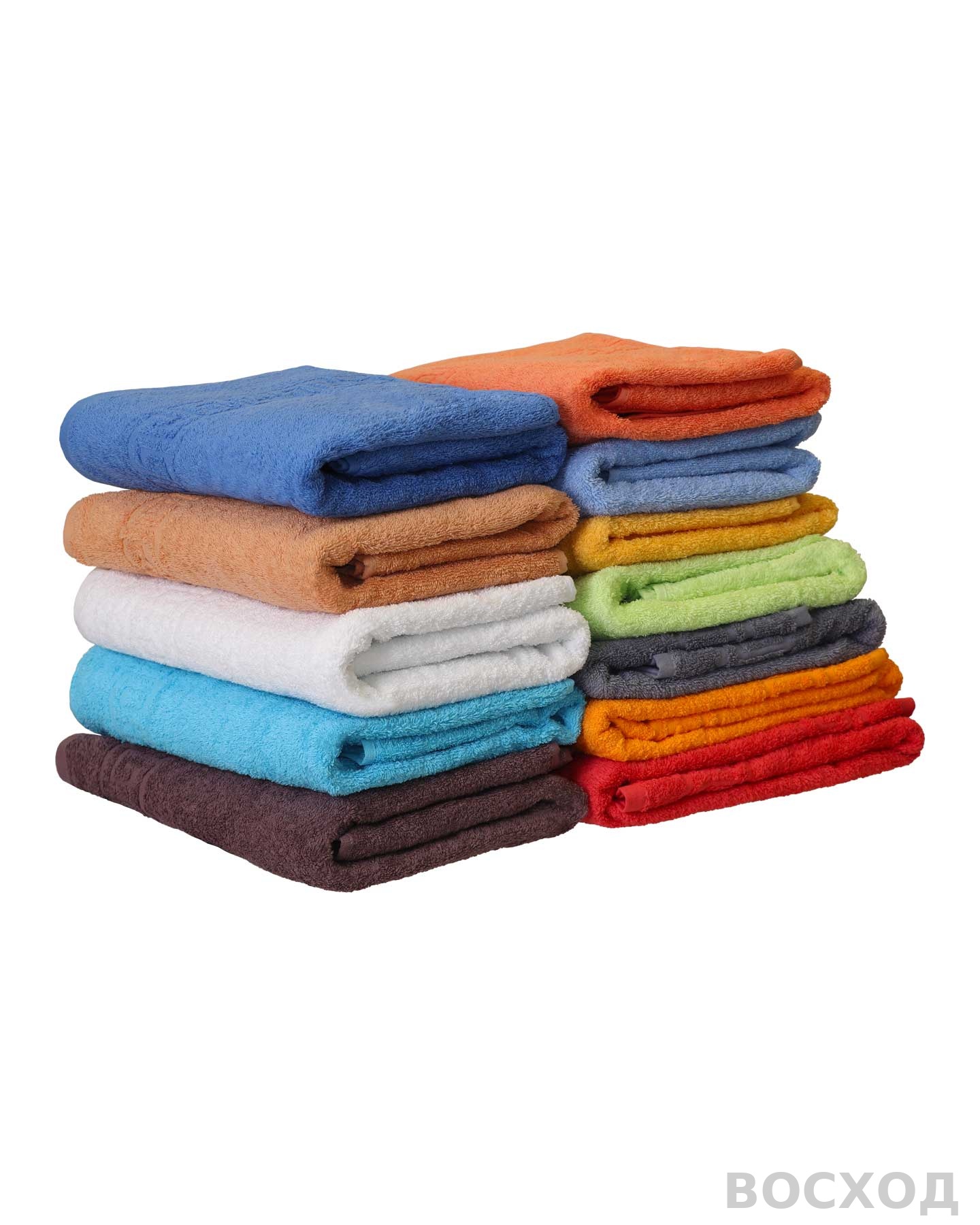 Полотенце махровое (70х140) шоколад (красно-) 430 г/м2 (Туркмения) (х50) (ЧЗ)