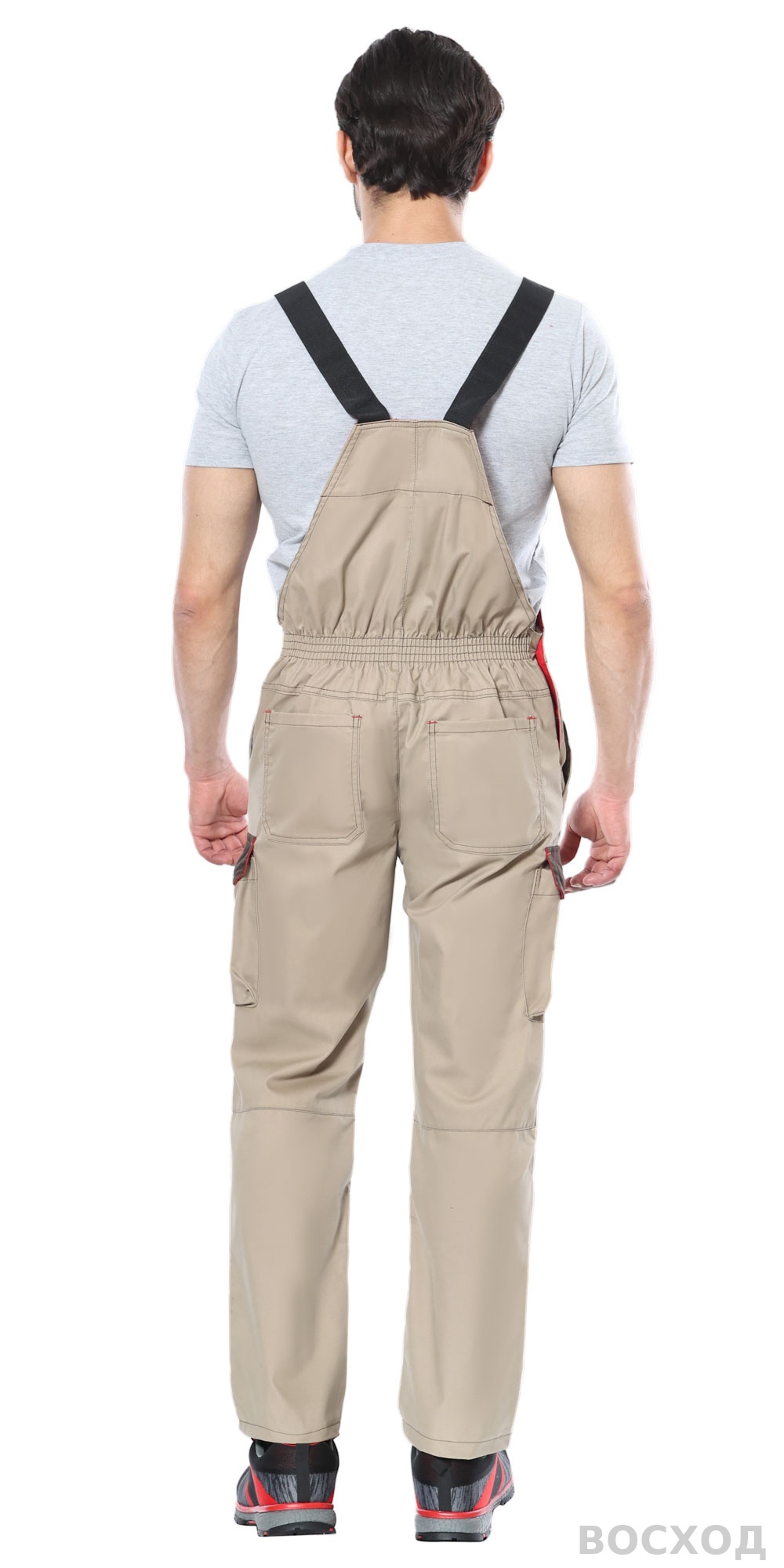 Полукомбинезон СИРИУС-ДЖЕТ БРАУН с т.коричневым тк. мех. стрейч с ВО