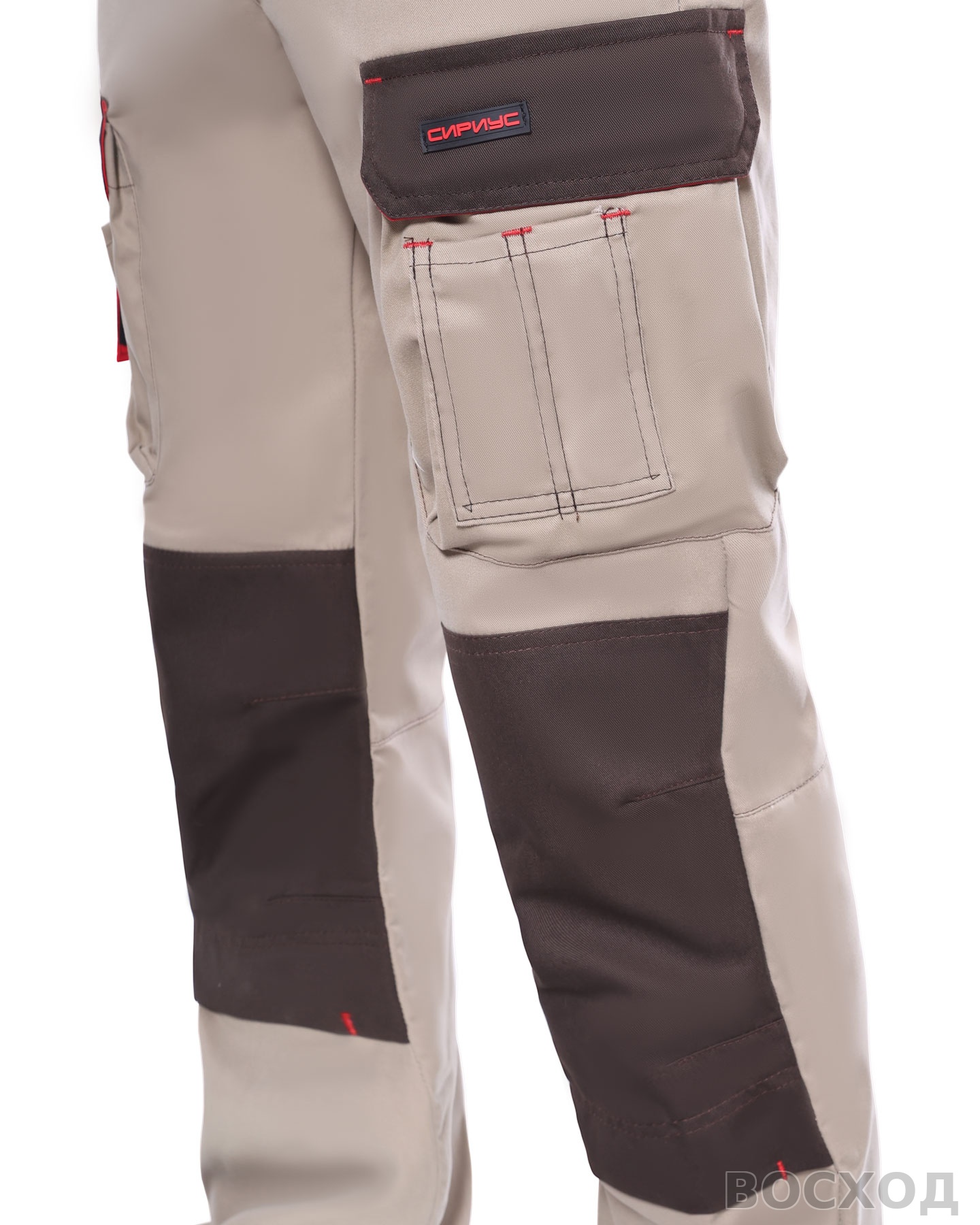 Полукомбинезон СИРИУС-ДЖЕТ БРАУН с т.коричневым тк. мех. стрейч с ВО