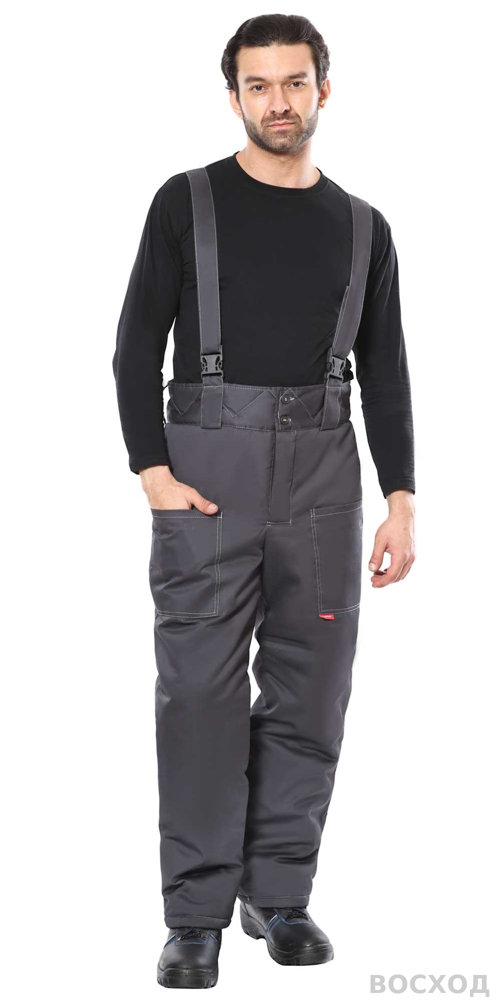 Брюки зимние универсальные тёмно-серые, тк. Орион