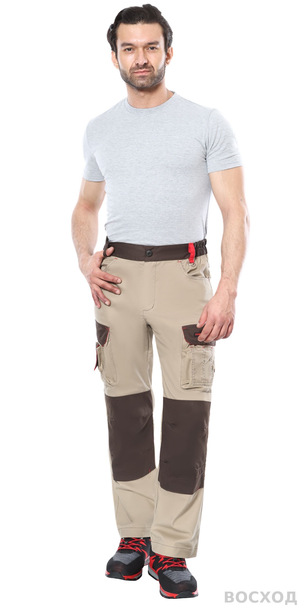 Костюм СИРИУС-ДЖЕТ БРАУН куртка, брюки с т.коричневым тк. мех. стрейч с ВО