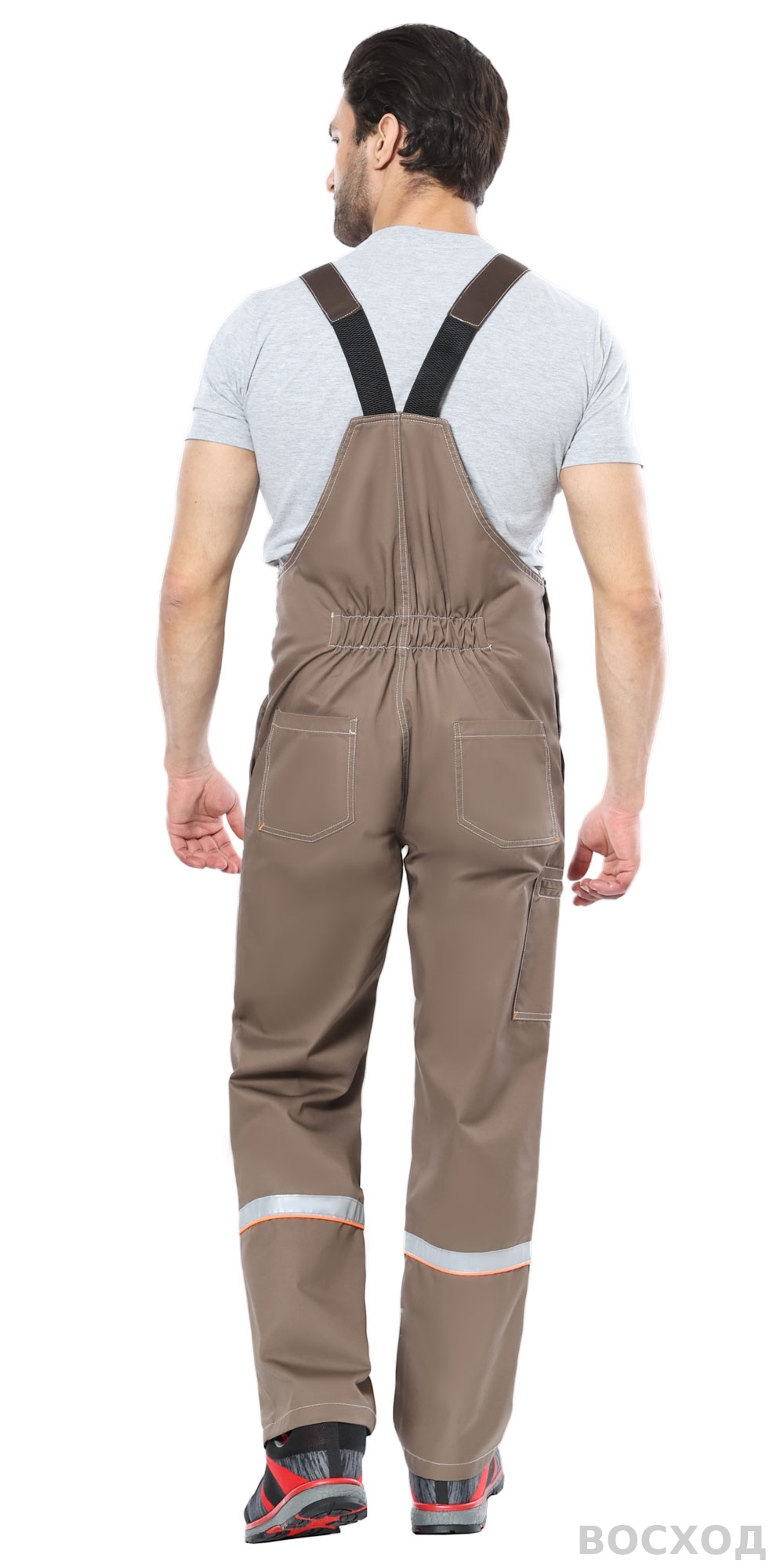 Костюм СИРИУС-РОДОС куртка, полукомбинезон св. с т.коричневым