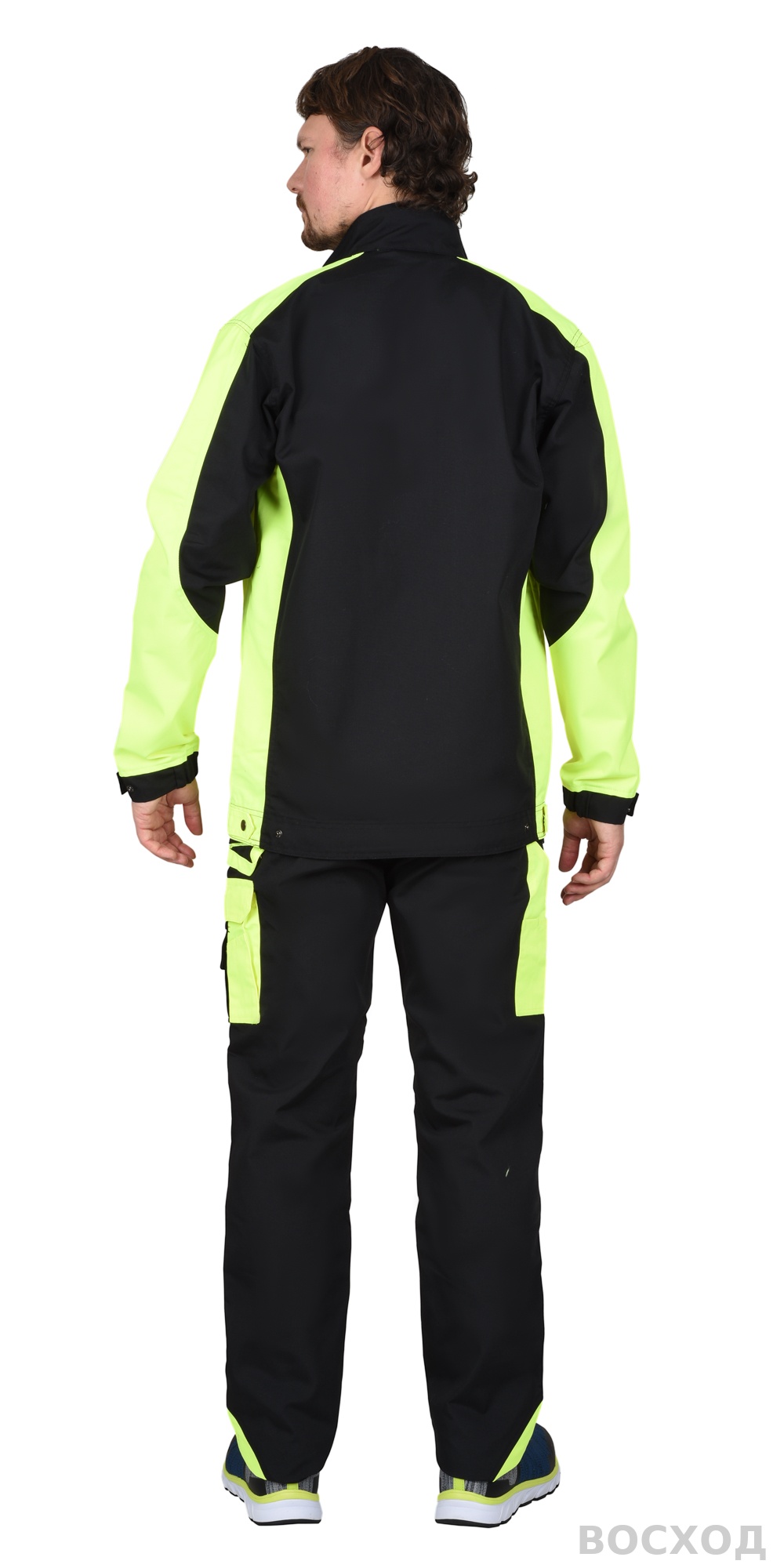 Куртка СИРИУС-ОНИКС черный с лимонным