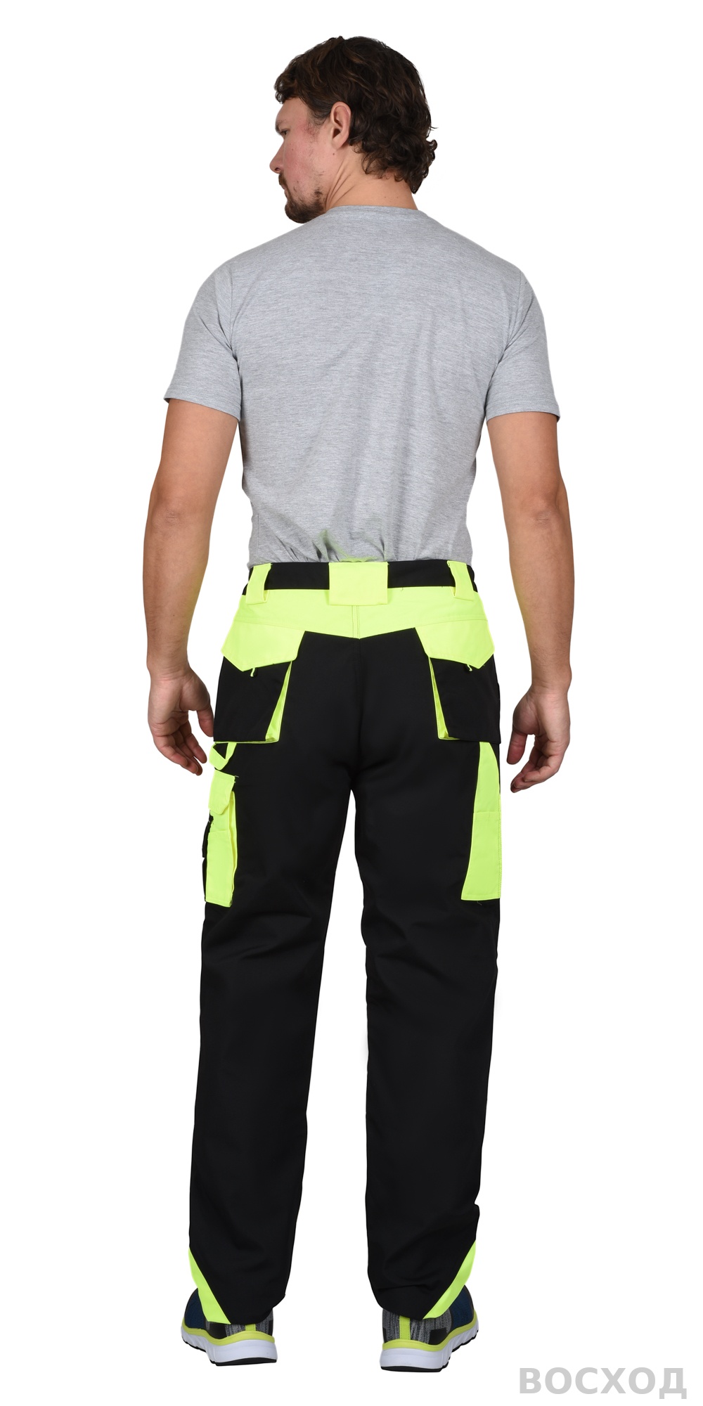 Брюки СИРИУС-ОНИКС черный с лимонным