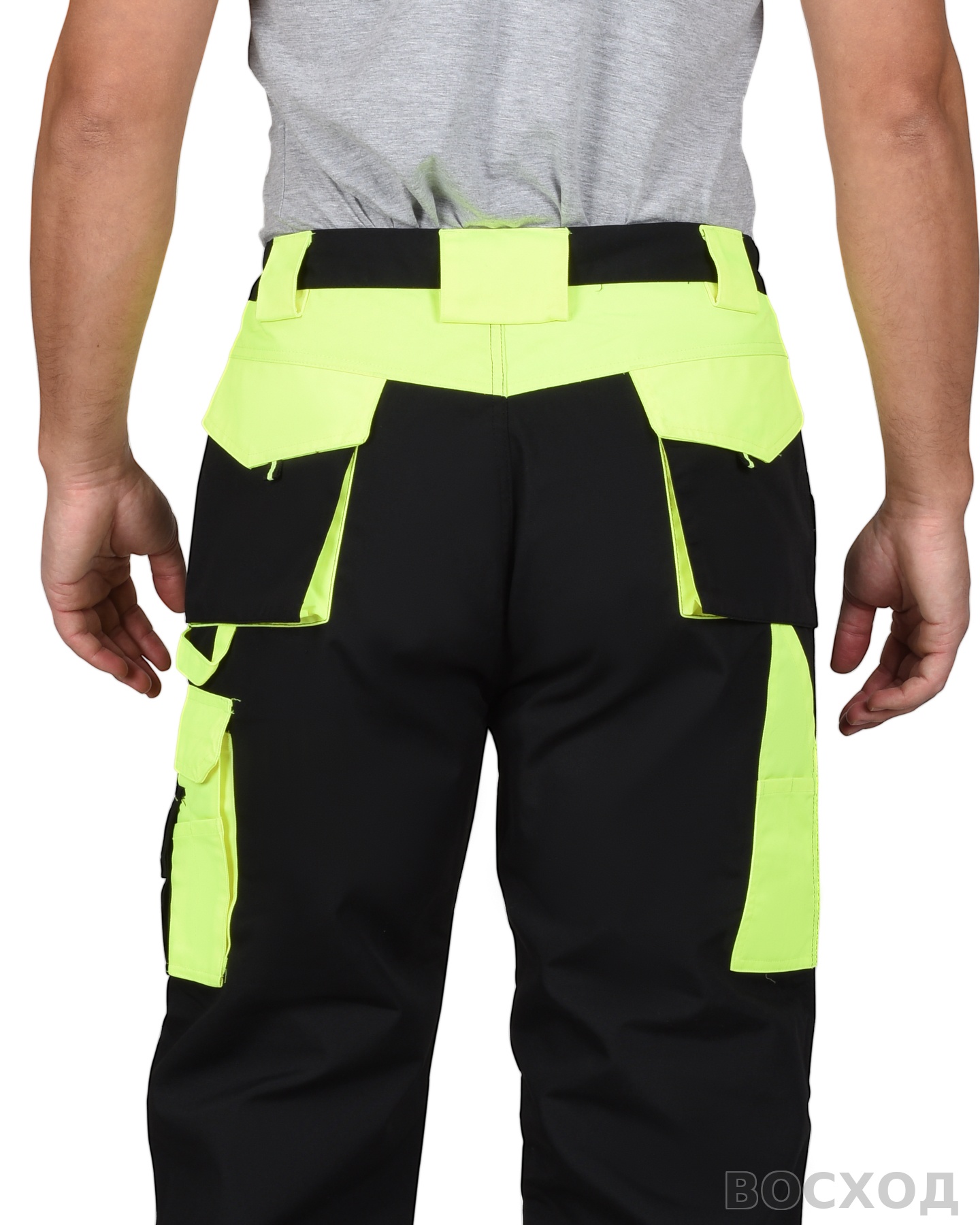 Брюки СИРИУС-ОНИКС черный с лимонным