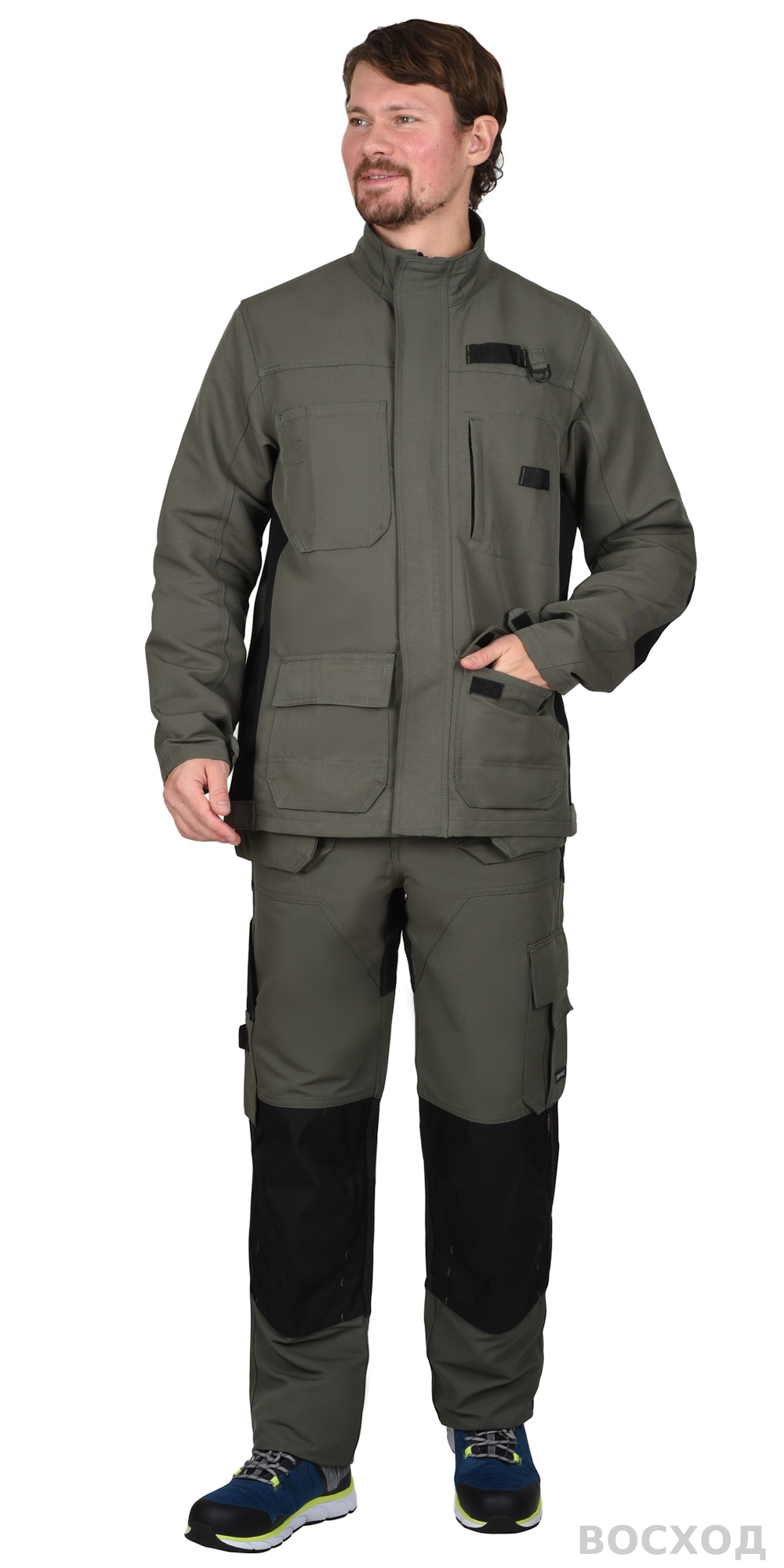 Костюм СИРИУС-ТРИТОН куртка, брюки с черным тк.Кошачий глаз