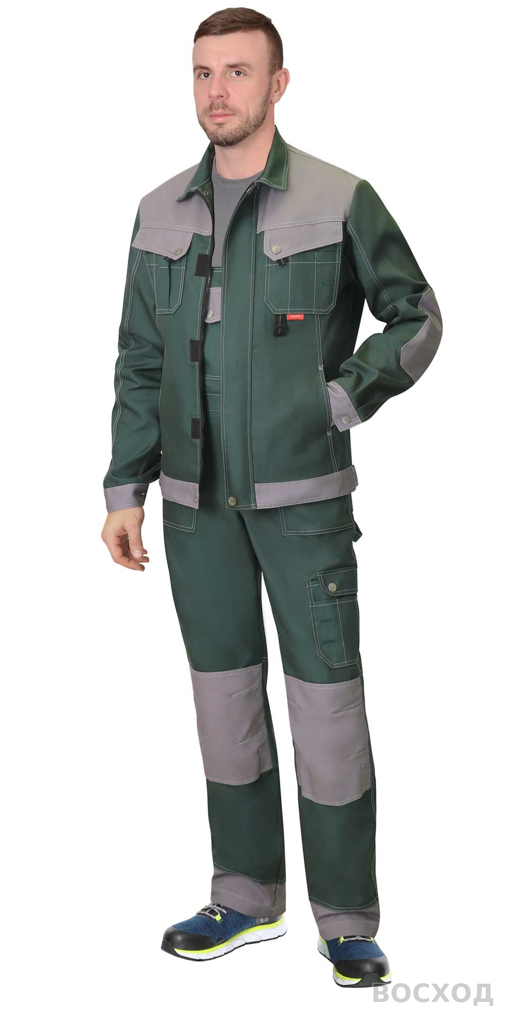 Костюм СИРИУС-ВЕСТ-ВОРК куртка, п/к со ср.серым