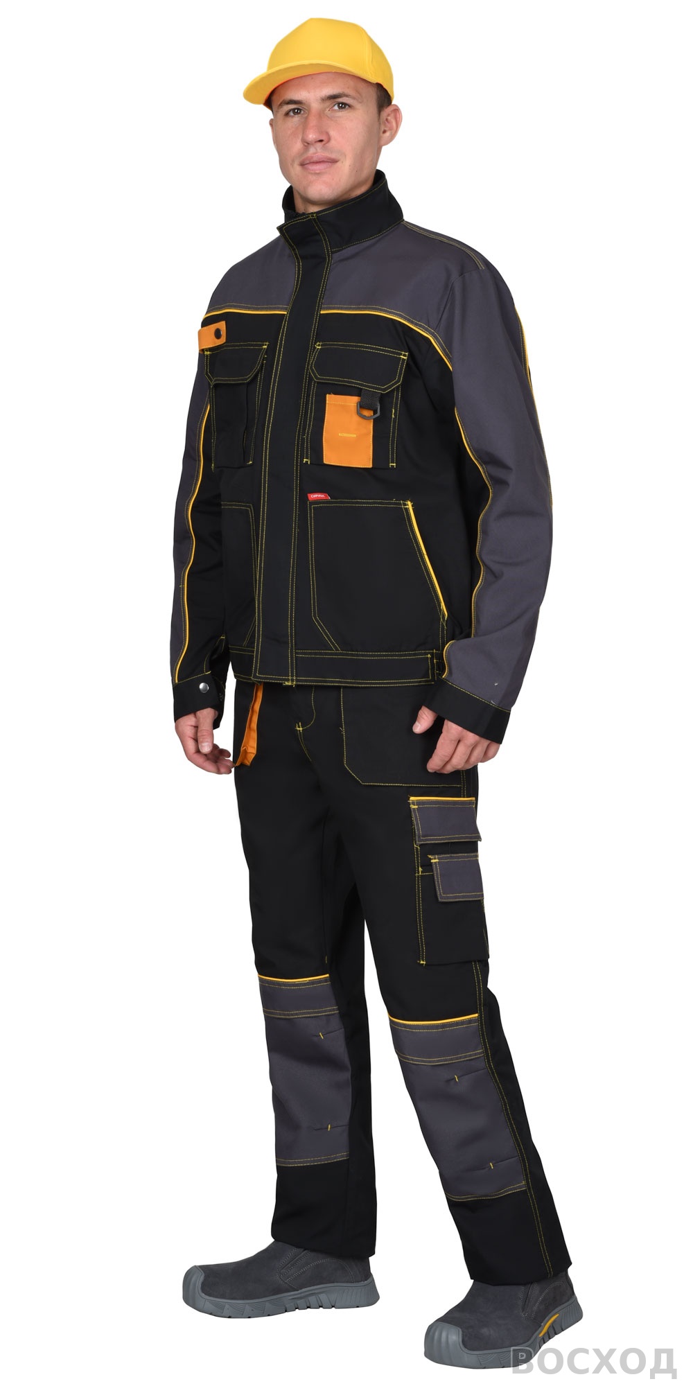 Куртка СИРИУС-АГАТ черный с темно-серым