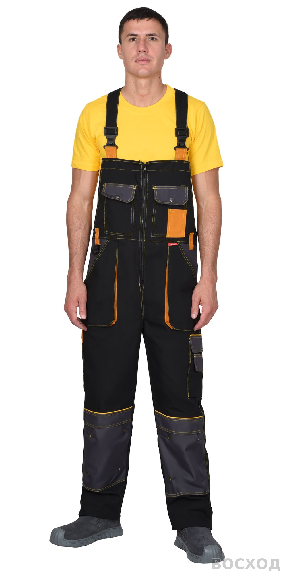 Полукомбинезон СИРИУС-АГАТ черный с темно-серым