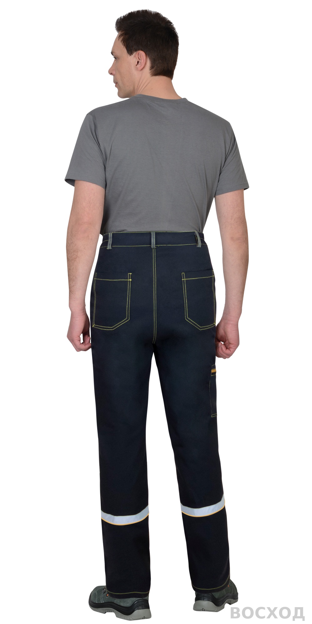 Брюки СИРИУС-РОДОС черные с темно-серым