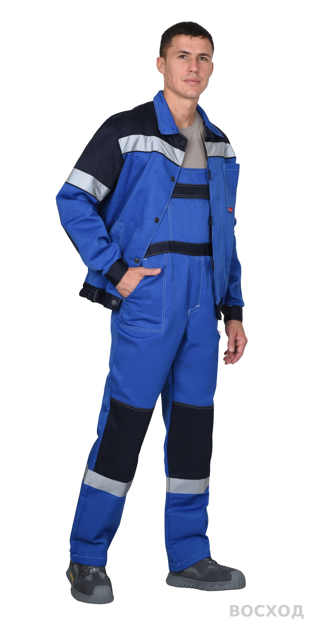 Костюм СИРИУС-ЛЕГИОНЕР куртка кор., п/к, с синим и СОП