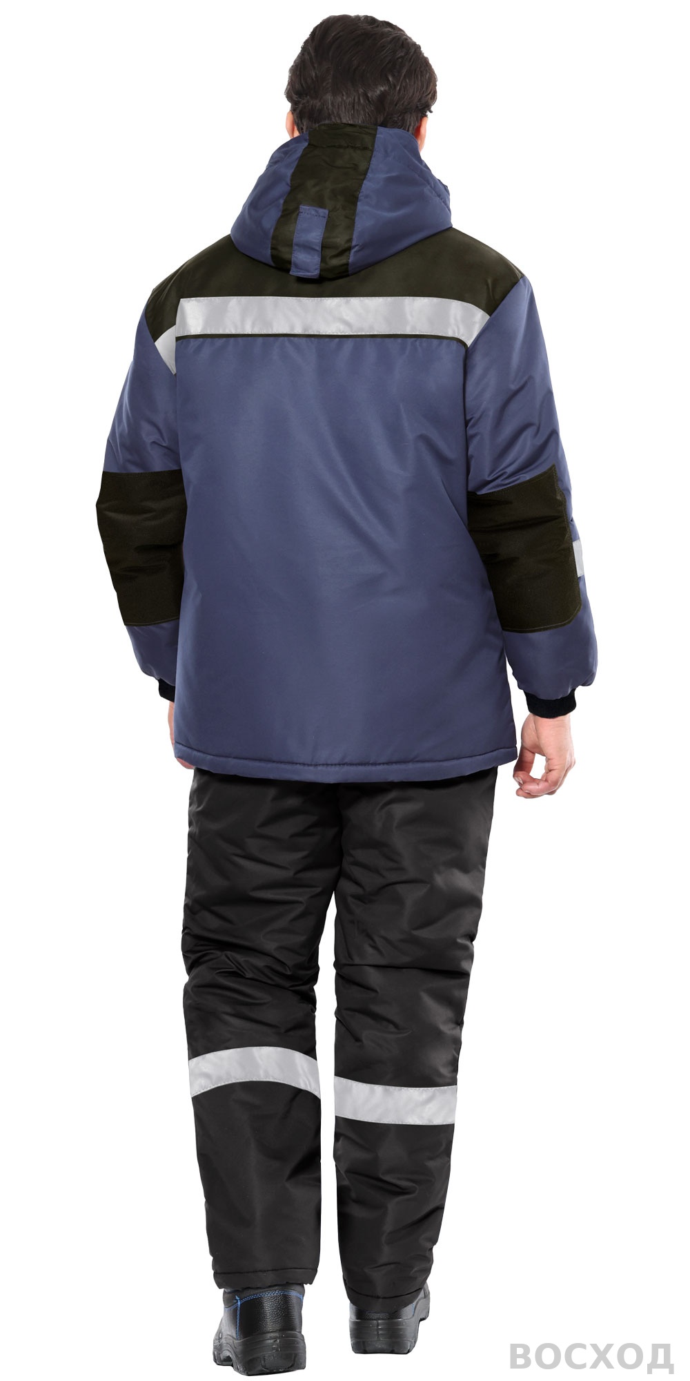 Костюм СИРИУС-КОМФОРТ куртка, брюки темно- с черным