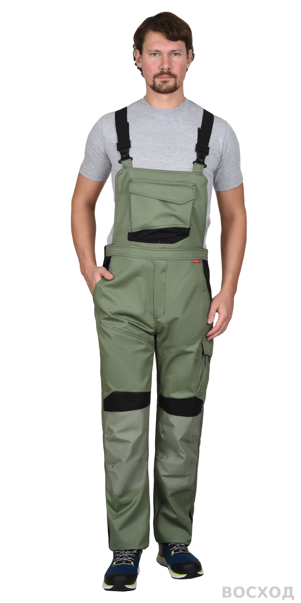 Костюм СИРИУС-ЦИТРИН куртка, полукомбинезон, светло- с черным