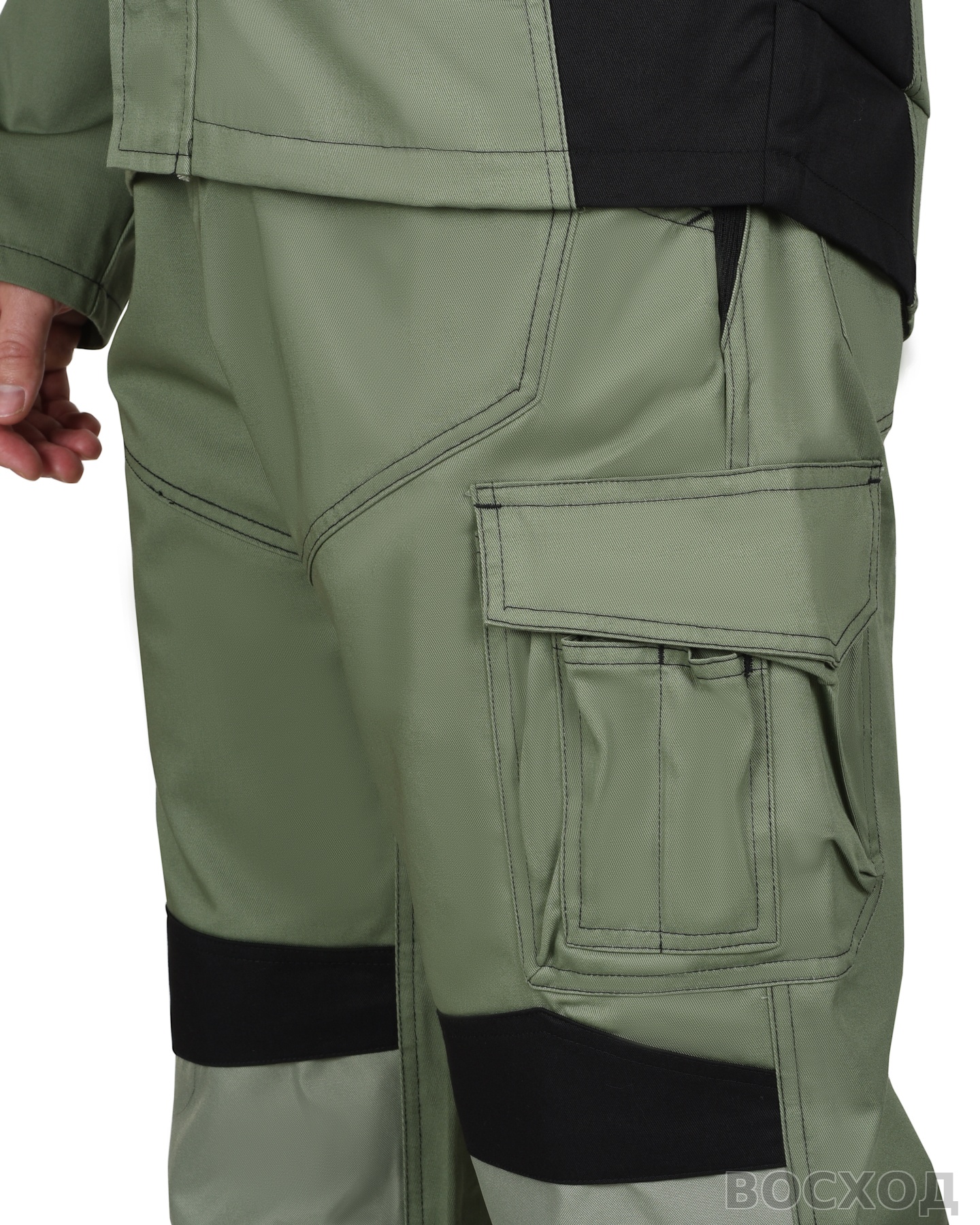 Костюм СИРИУС-ЦИТРИН куртка, полукомбинезон, светло- с черным