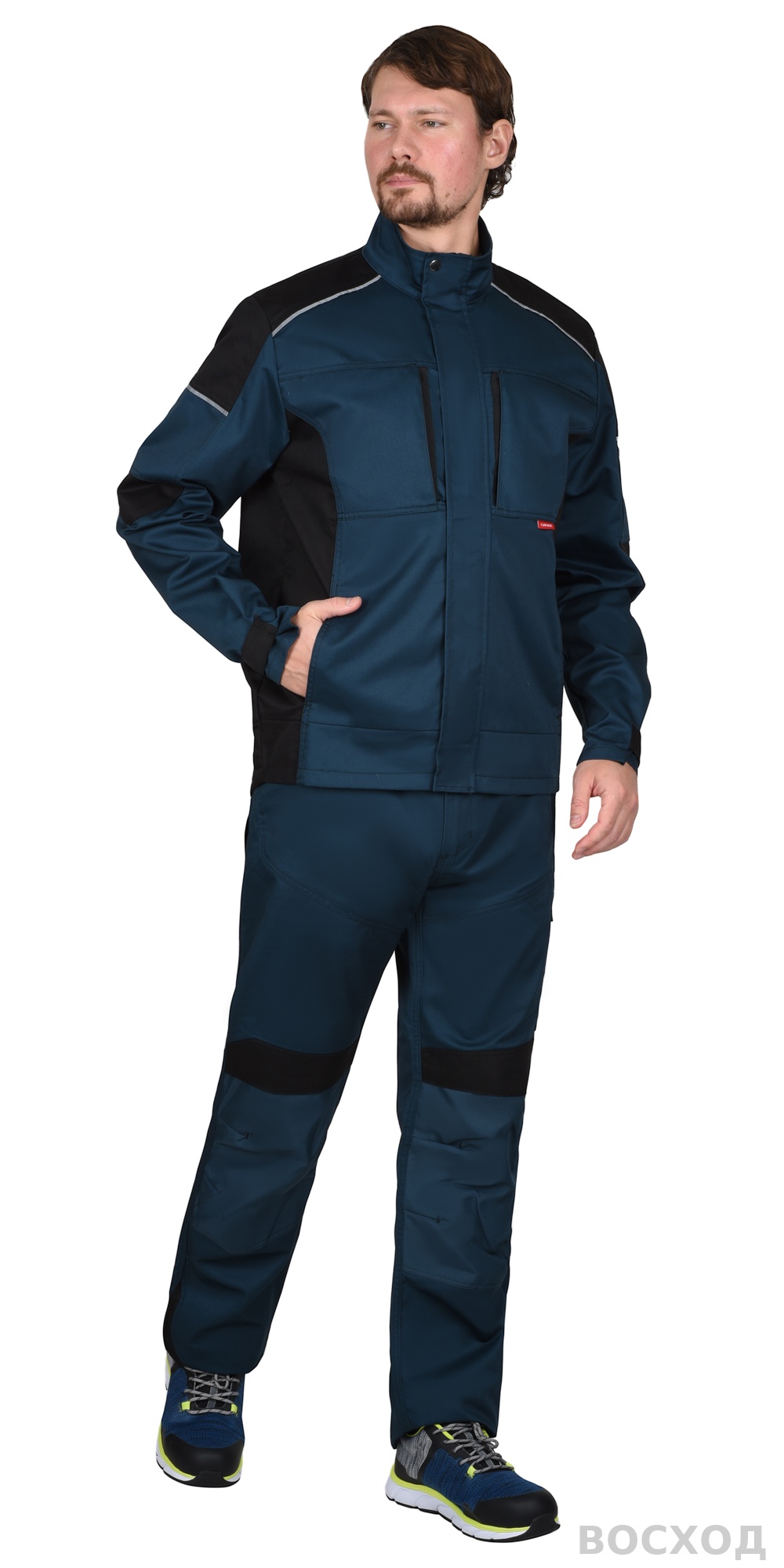 Костюм СИРИУС-ЦИТРИН куртка, брюки, с черным